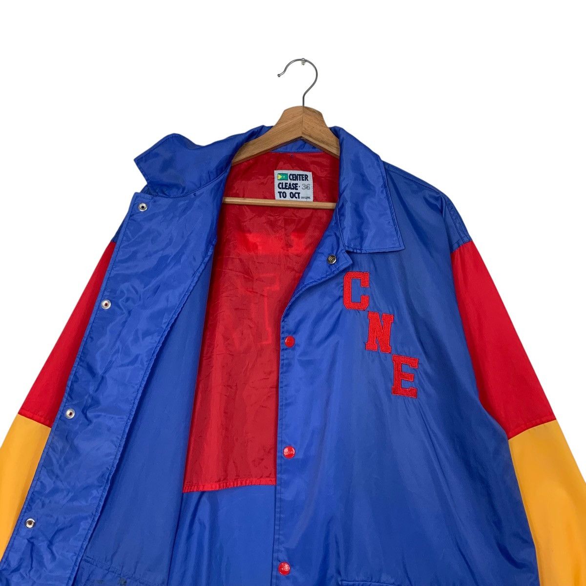 Japanese Brand CENTER CLEASE To Act Big Logo Coach Jacket #2469-C111 Size US L / EU 52-54 / 3 - 9 Thumbnail