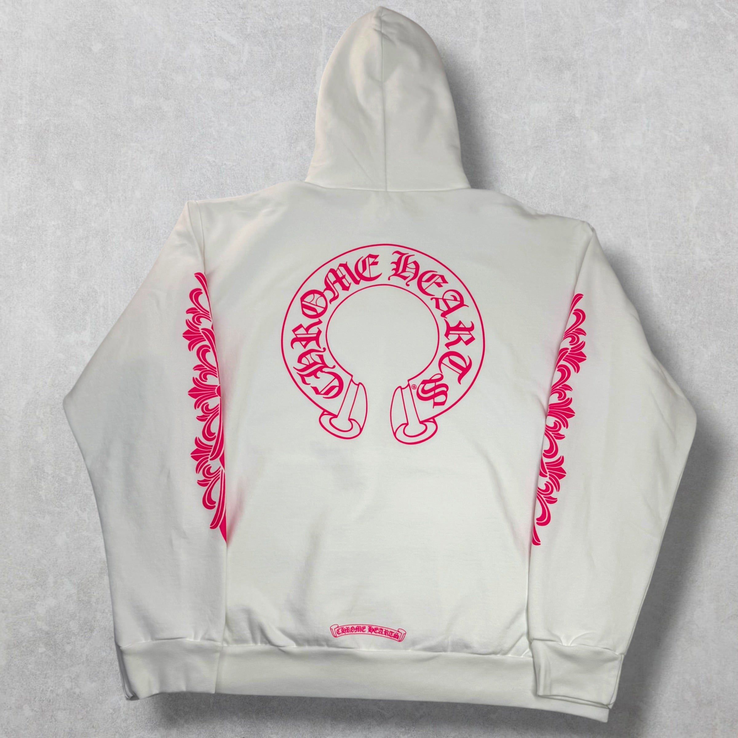 Chrome Hearts Chrome Hearts Pink Floral Horseshoe Hoodie XL Size US XL / EU 56 / 4 - 2 Thumbnail