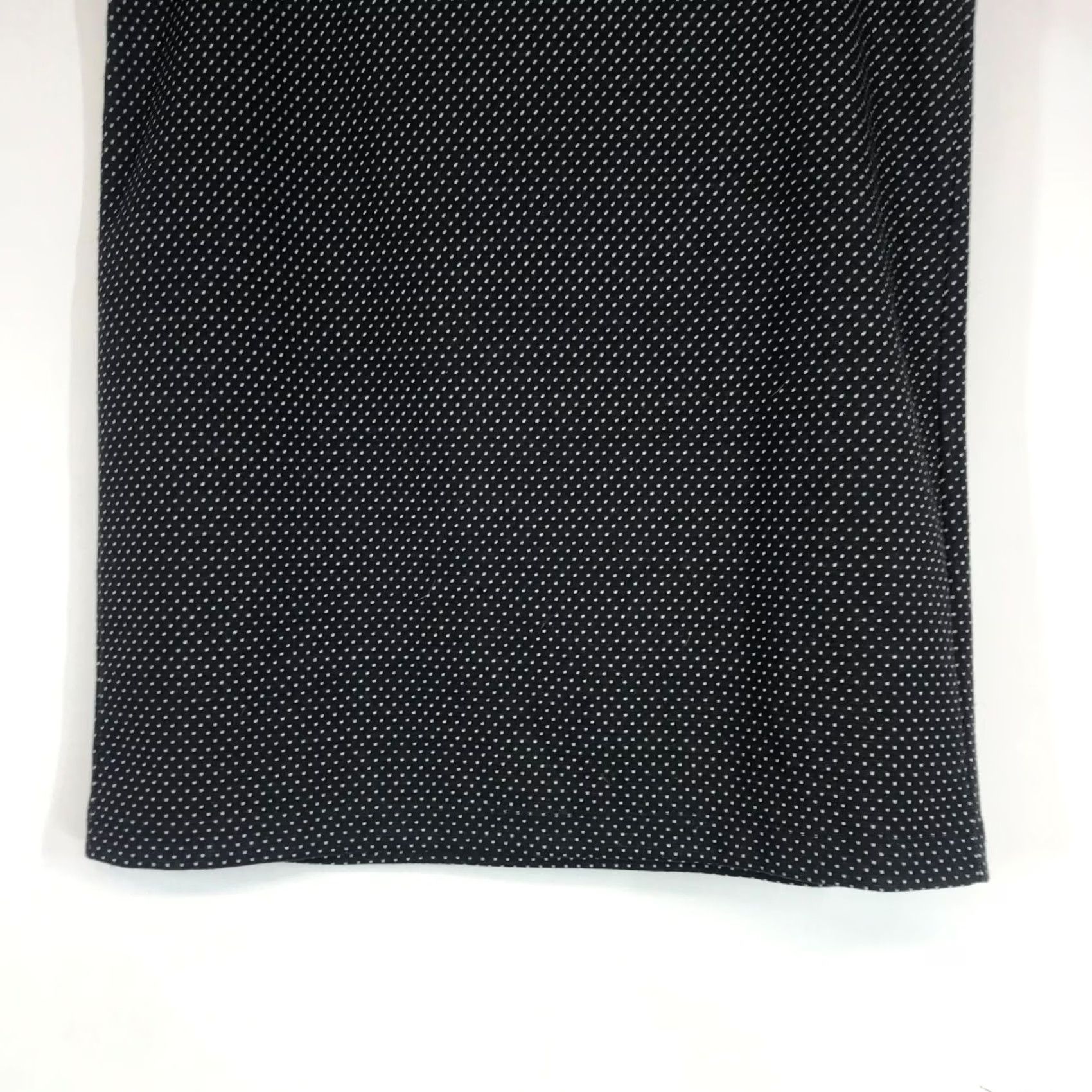 Loft LOFT Womens Large Black Polyester Skirt Pull-On Polka Dots Size 36" / US 14 / IT 50 - 3 Thumbnail