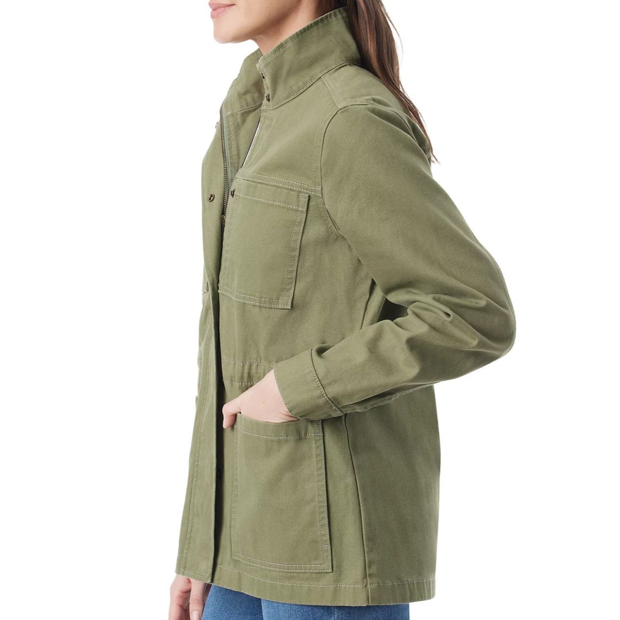 Gloria Vanderbilt Gloria Vanderbilt Women's Anorak Utility Jacket, Size L Size L / US 10 / IT 46 - 3 Thumbnail