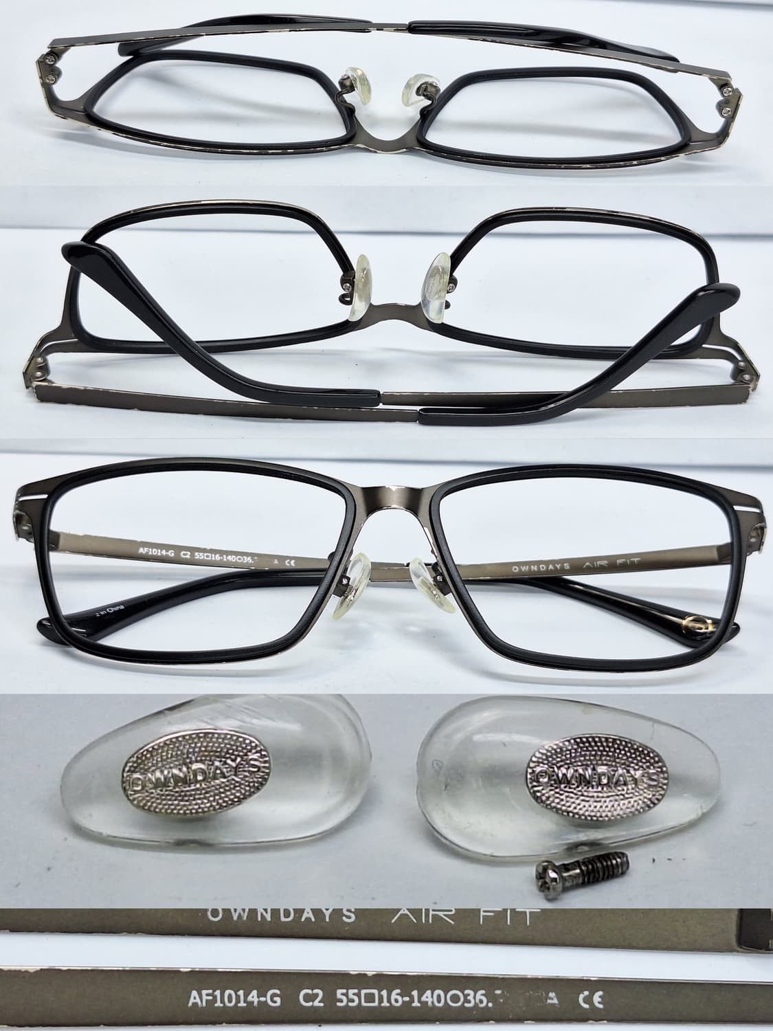 Other OWNDAYS AIR FiT AF1014-G Ultralight 10g Stainless Steel 55mm Size ONE SIZE - 6 Thumbnail