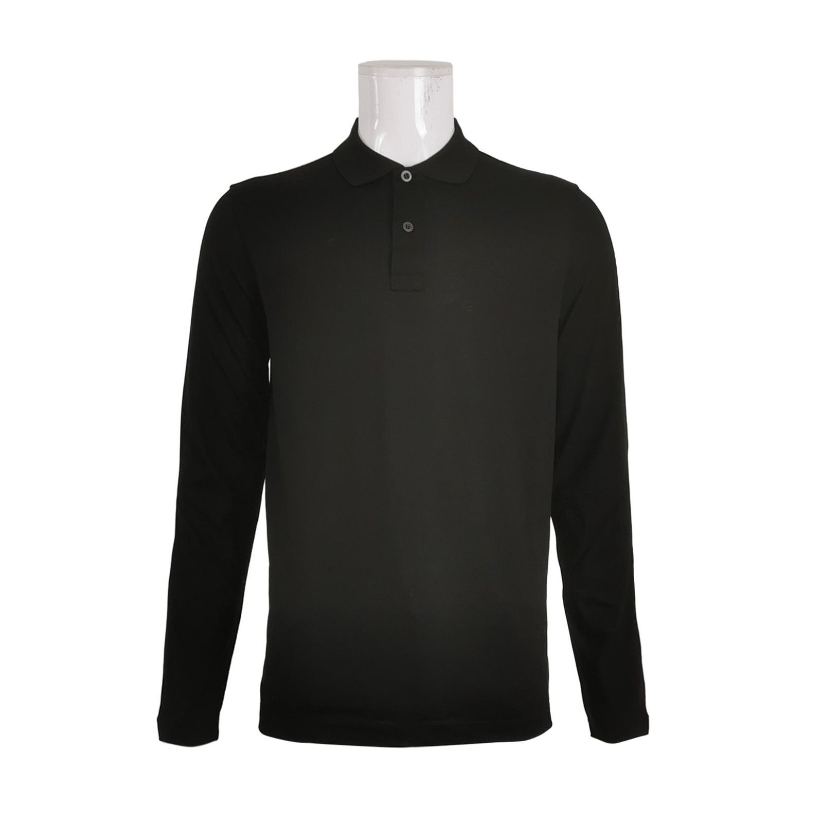 Prada Prada Solid Color Cotton Long Sleeve Polo Shirt 0089 Size M / US 6-8 / IT 42-44 - 1 Thumbnail