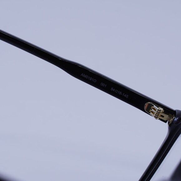 Alexander McQueen Alexander McQueen AM0191O 001 Eyeglasses Shiny Black 54mm Size ONE SIZE - 6 Thumbnail
