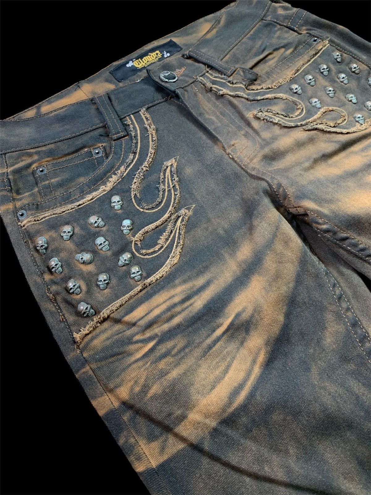14th Addiction × Japanese Brand × Le Grande Bleu (L.G.B.) CLOUD SKULL SKULL SKULL PUNK Lgb Size US 30 / EU 46 - 6 Thumbnail