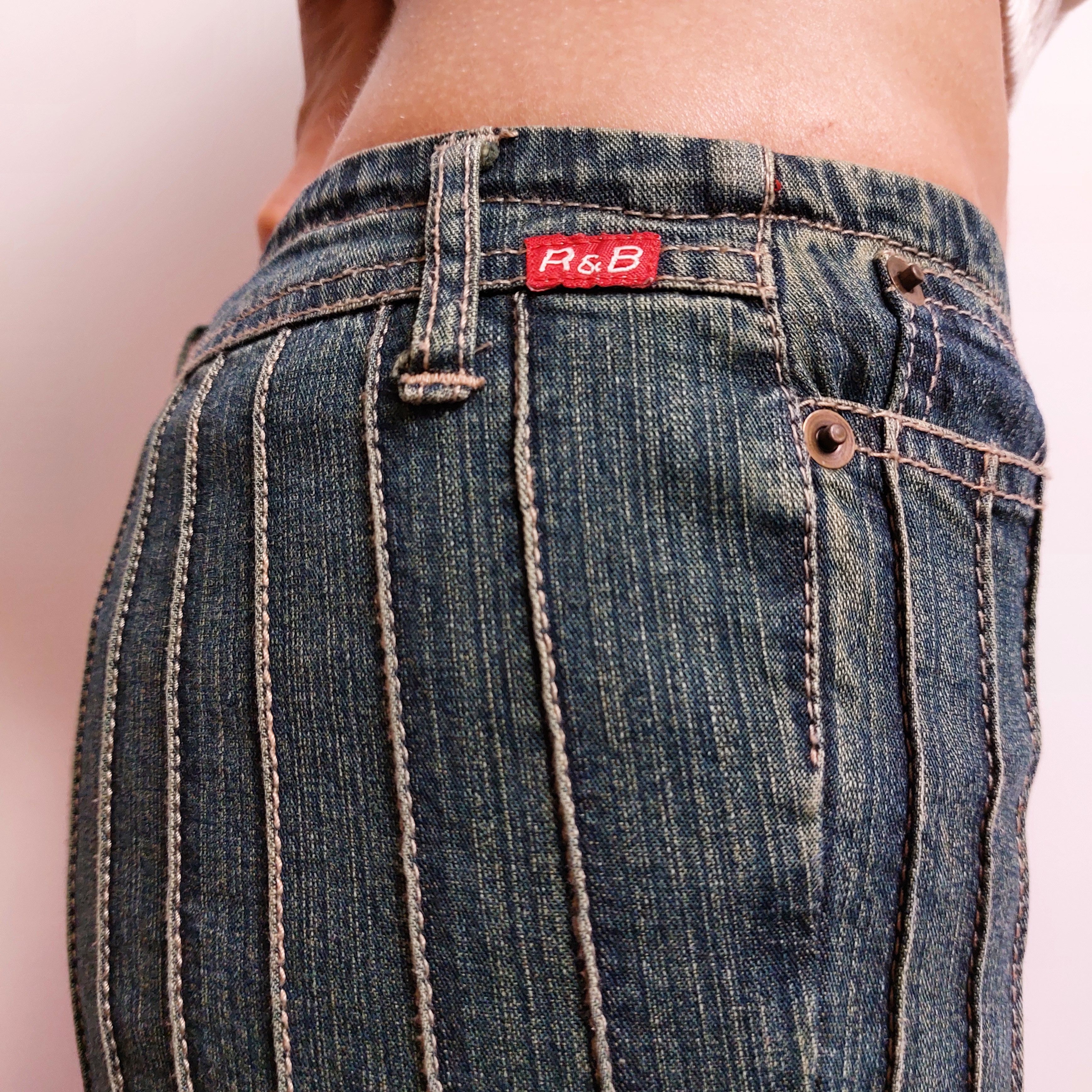 Vintage Vintage 90s y2k flared jeans Size 25" / US 0 / IT 36 - 6 Thumbnail