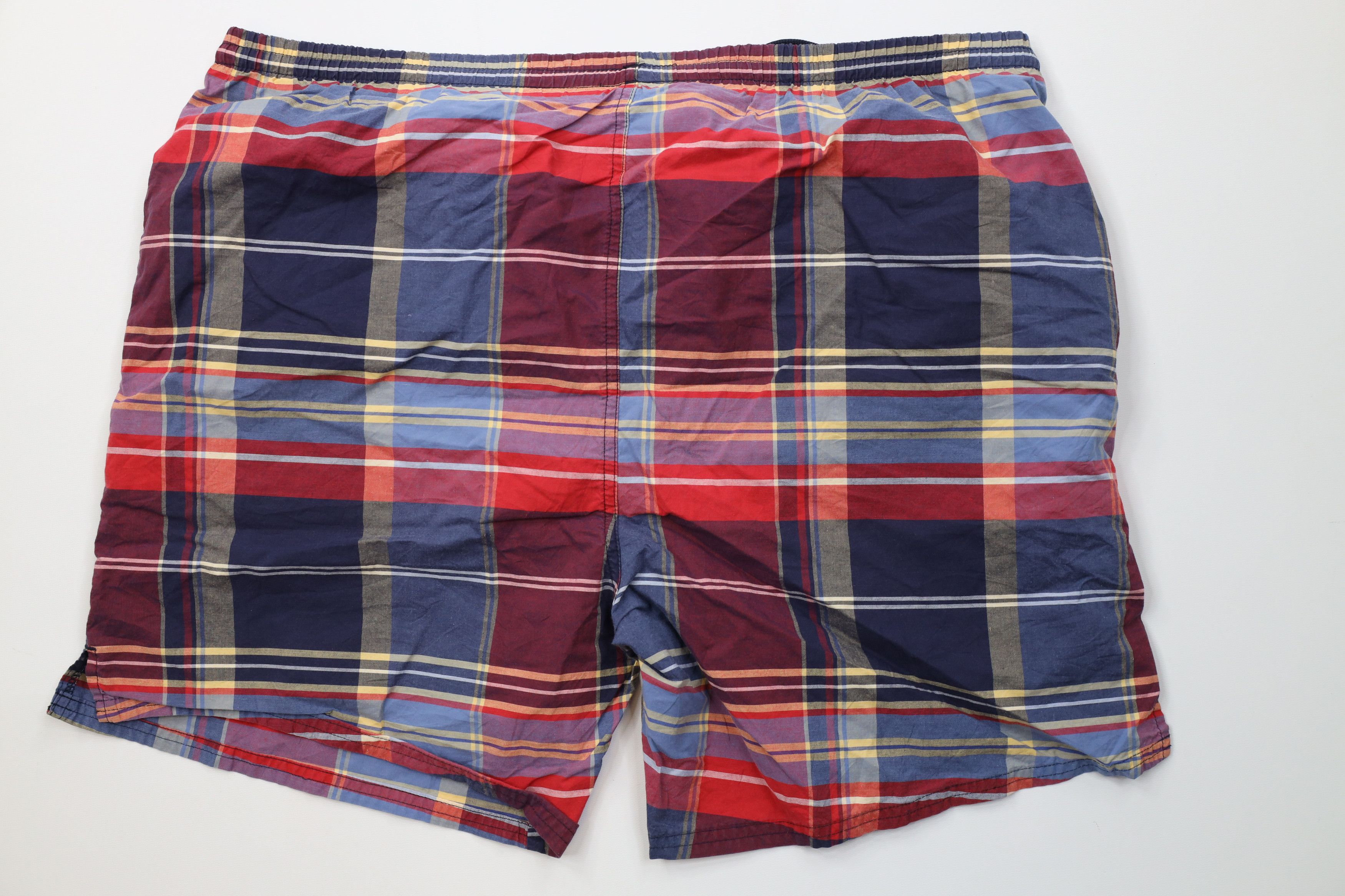 Nautica Vintage 90s Nautica Sailing Lined Above Knee Shorts Plaid Size US 34 / EU 50 - 8 Thumbnail