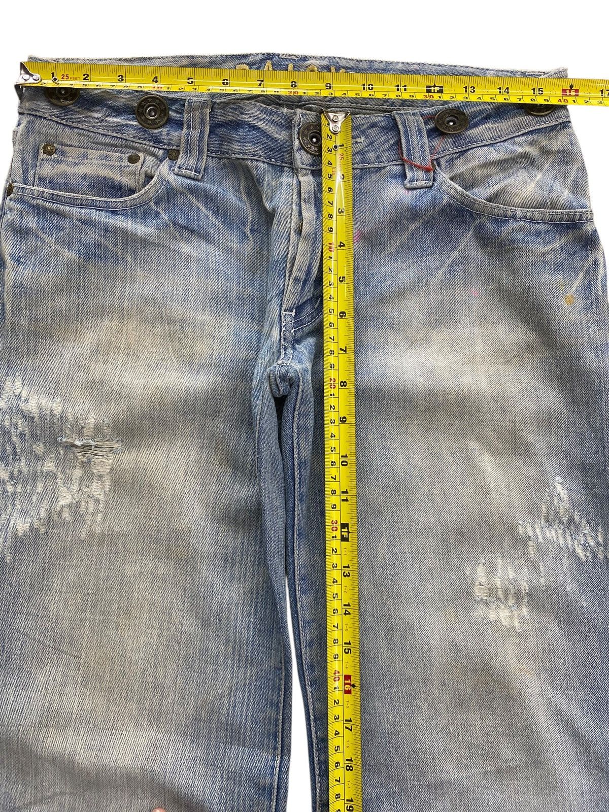 Japanese Brand Japanese Brand Faded Blue Wash Style Flare Jeans Size US 32 / EU 48 - 6 Thumbnail