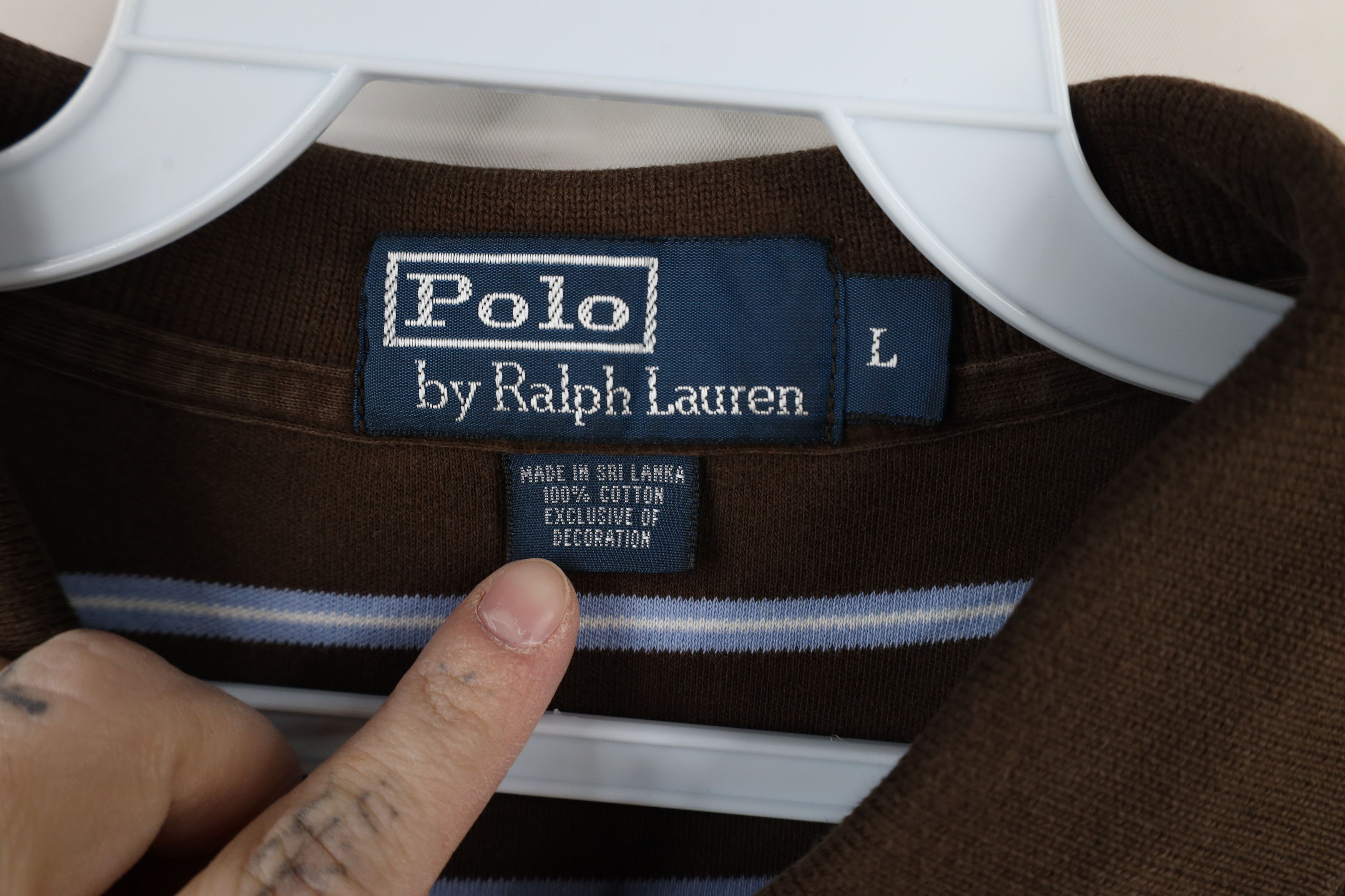 Ralph Lauren × Vintage Vintage 90s Ralph Lauren Soft Touch Cotton Polo Shirt Size US L / EU 52-54 / 3 - 8 Thumbnail