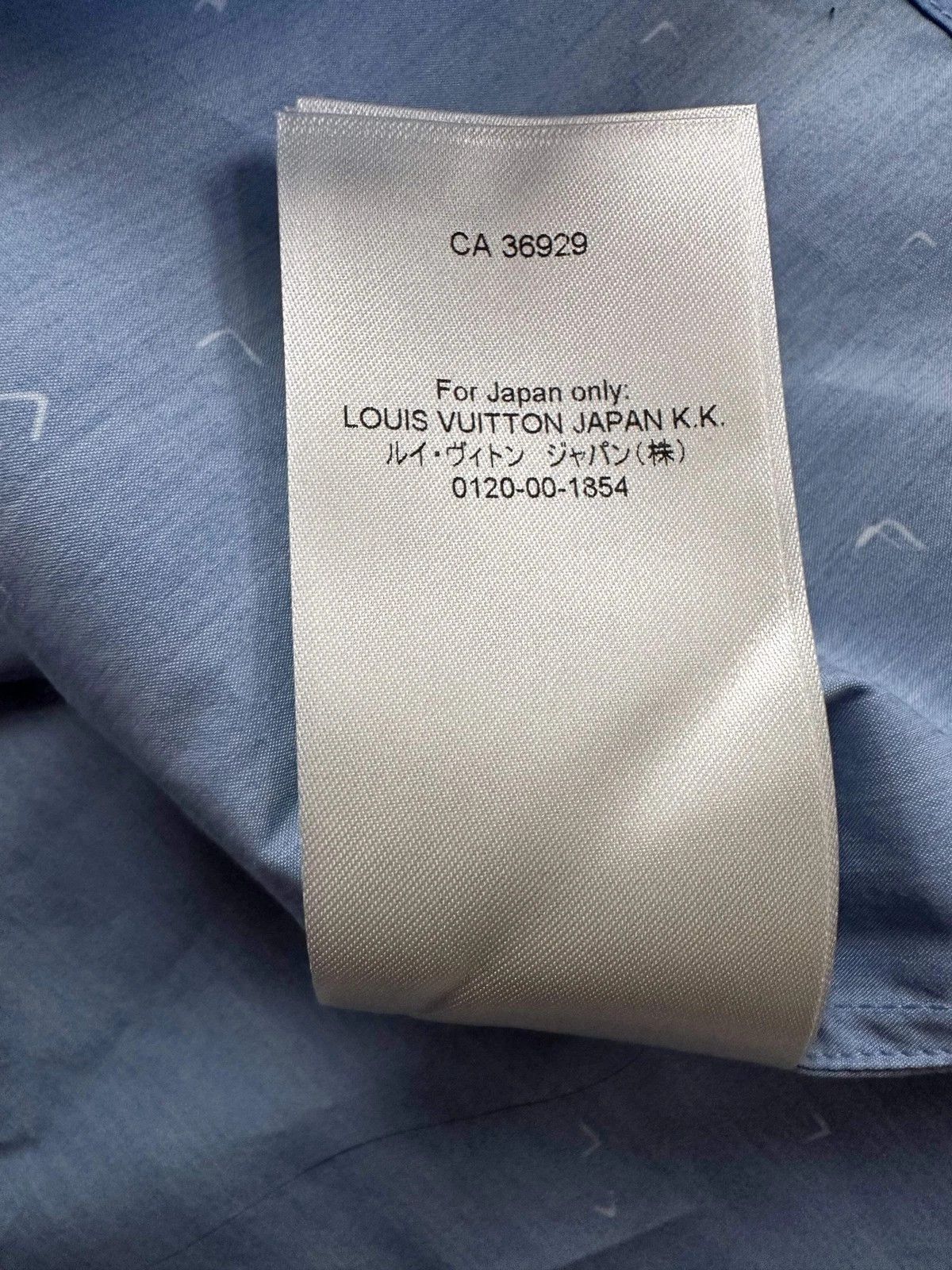 Louis Vuitton Louis Vuitton Blue LV Spread Damier Button Up Shirt Size US S / EU 44-46 / 1 - 8 Thumbnail