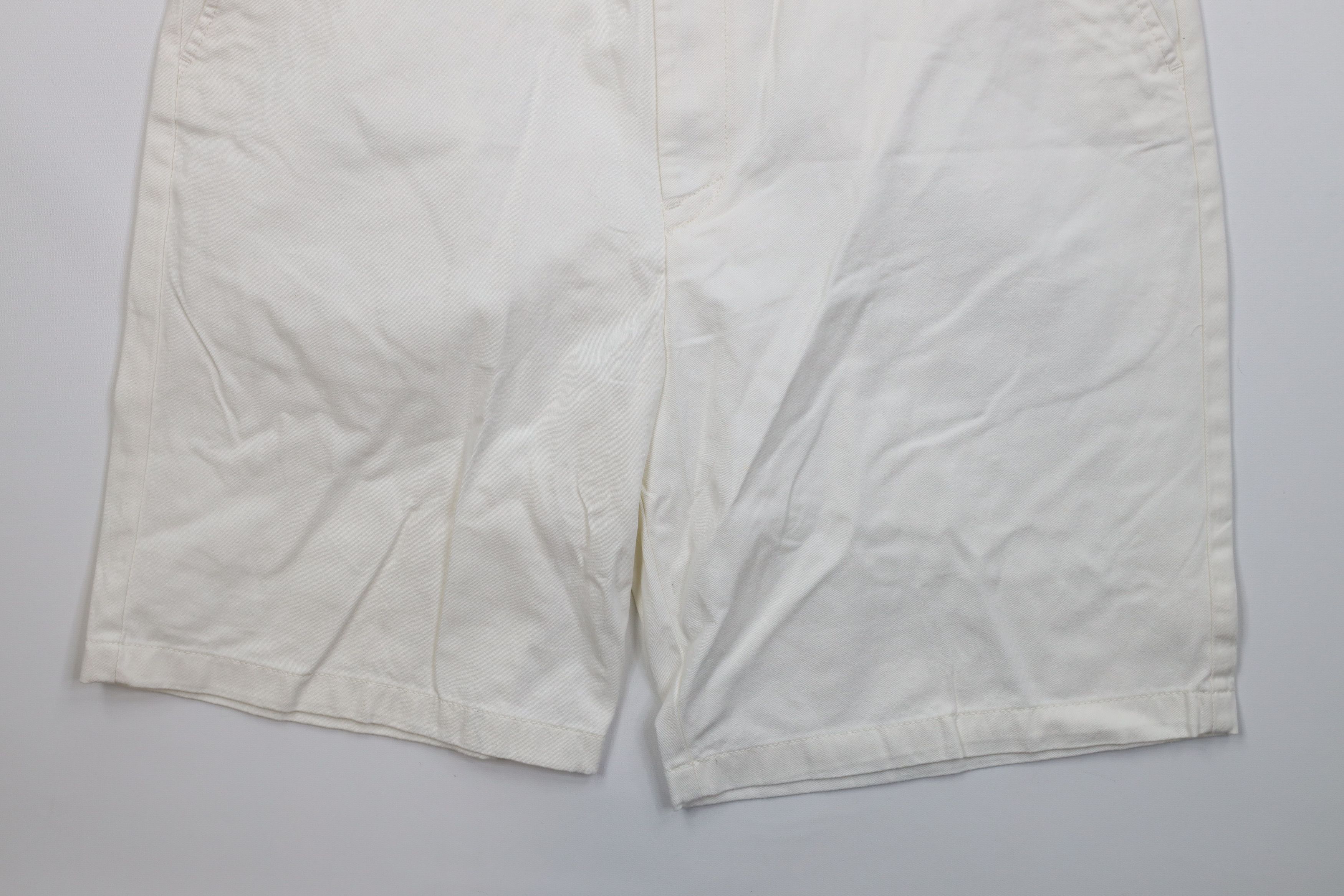 Nautica Deadstock Vintage Y2K Nautica Chino Golf Shorts White Cotton Size US 38 / EU 54 - 4 Thumbnail