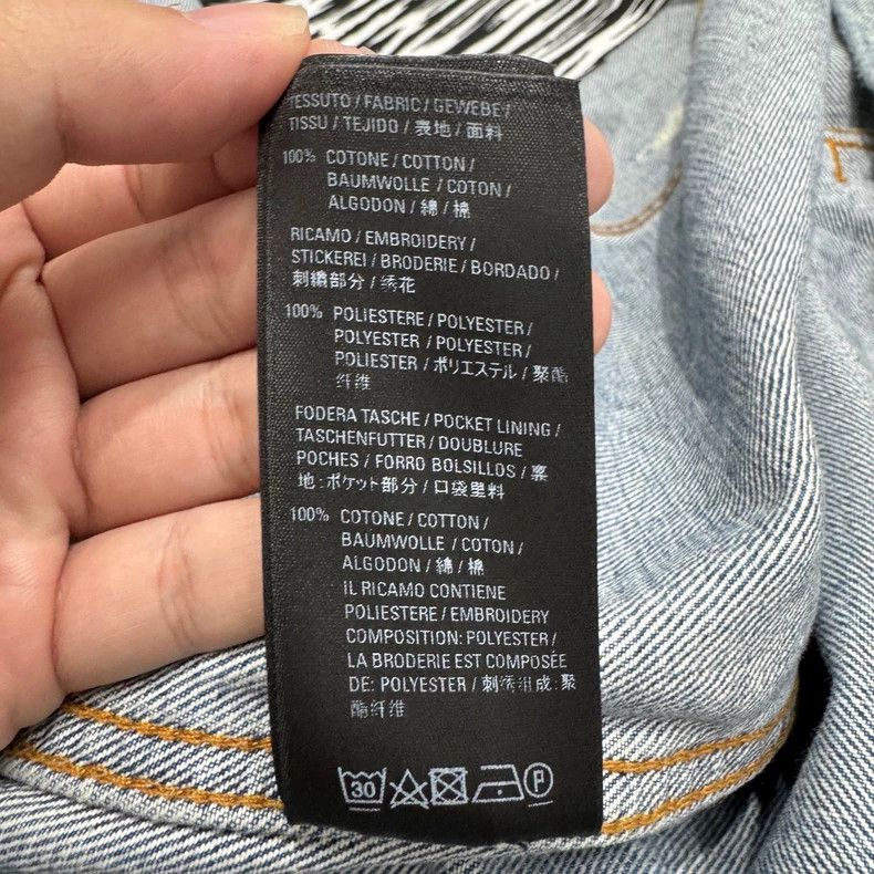 Balenciaga Balenciaga Destroyed Distressed Denim Jacket with Waterfal Size US XS / EU 42 / 0 - 5 Thumbnail