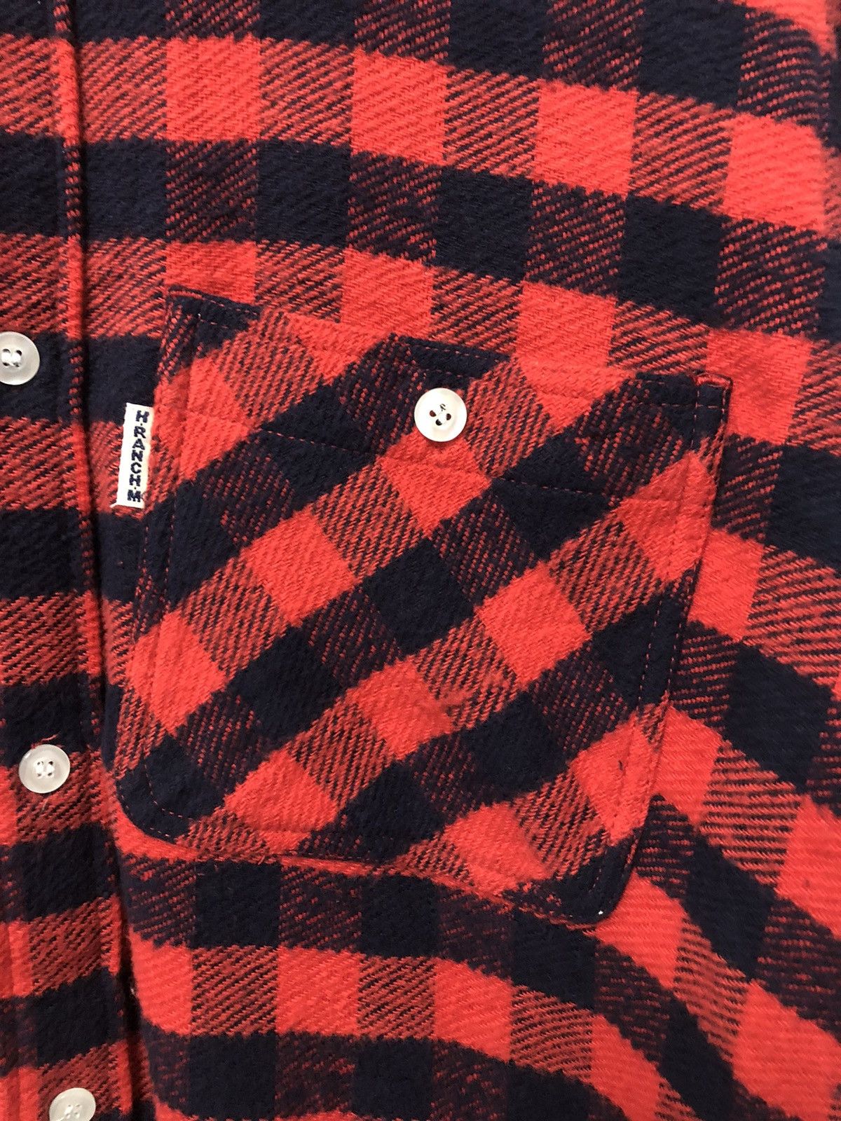 HOLLYWOOD RANCH MARKET Vintage HR Market Wool Check Button Ups Flannel Shirts Size US M / EU 48-50 / 2 - 7 Thumbnail