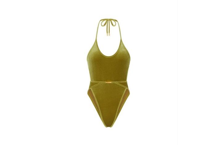 Tom Ford o1w1db10525 SWJ037 One-Piece Swimsuit in Green Size M / US 6-8 / IT 42-44 - 1 Preview