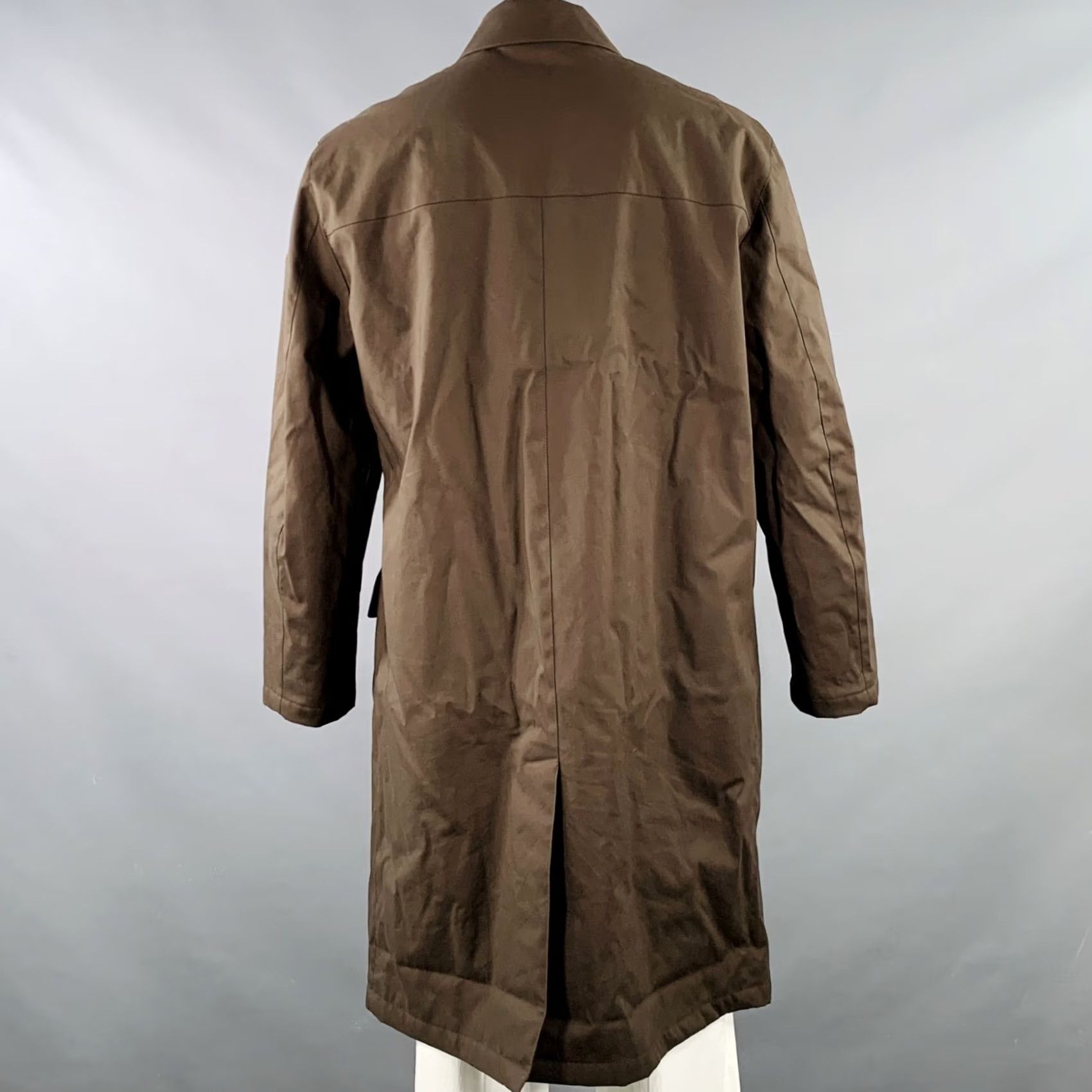 Salvatore Ferragamo SALVATORE FERRAGAMO Coat Brown Cotton Blend Size 44 Mens Size US S / EU 44-46 / 1 - 4 Thumbnail