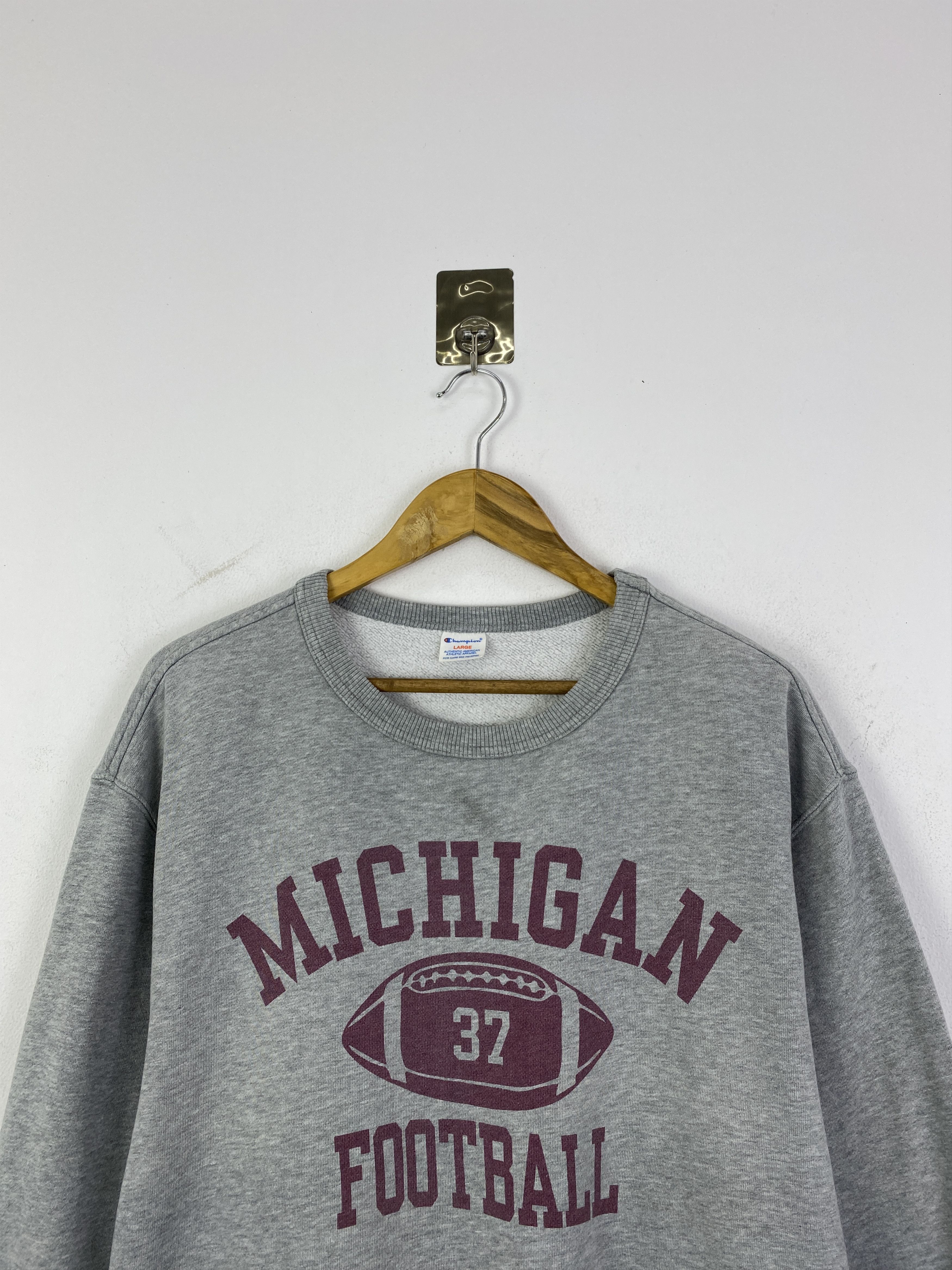Champion Vintage 90s Champion Michigan Football Sweatshirt SH0177 Size US L / EU 52-54 / 3 - 2 Thumbnail