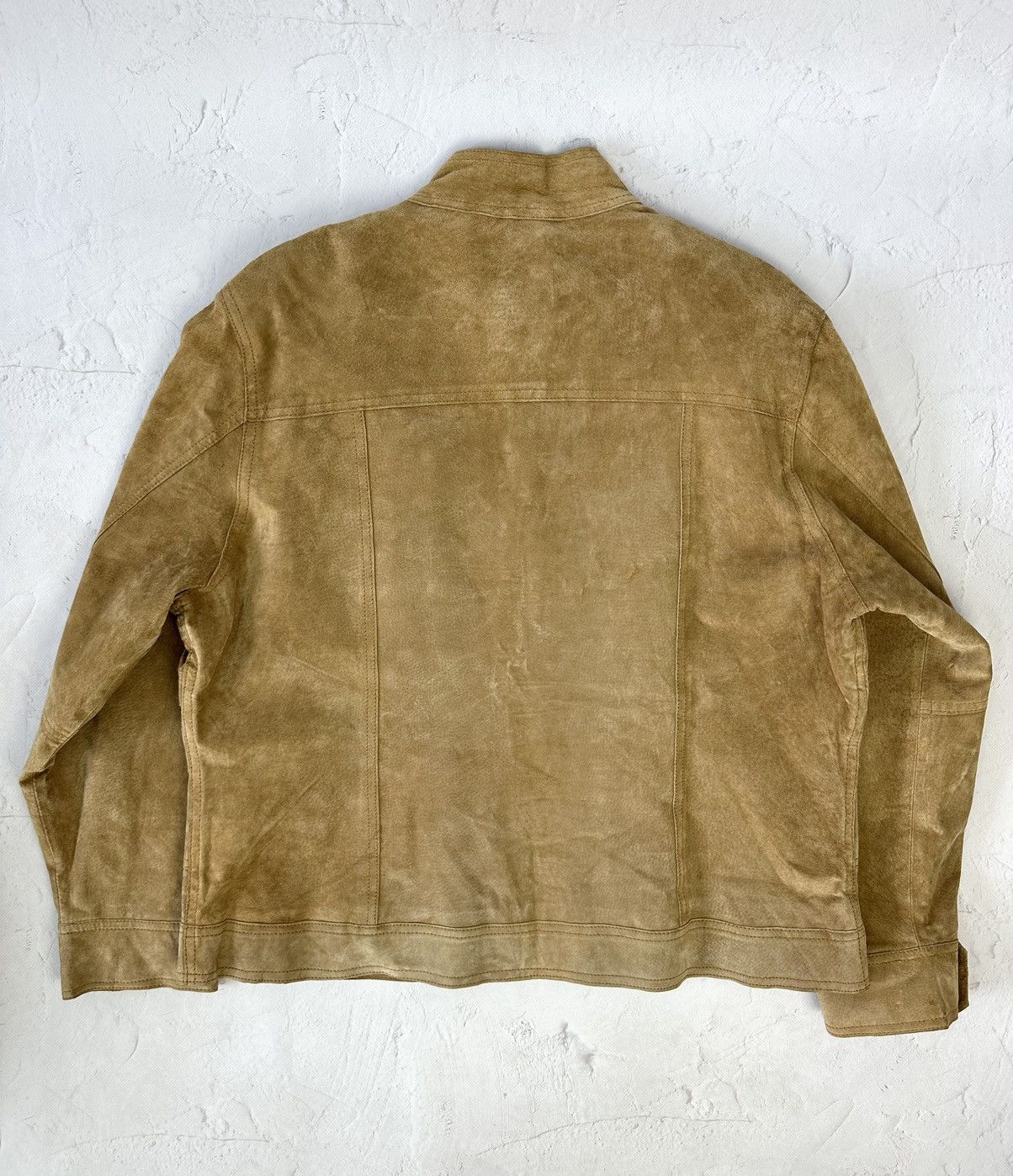 If Six Was Nine × Vintage Vintage Beige Leather Jacket Size US L / EU 52-54 / 3 - 7 Thumbnail