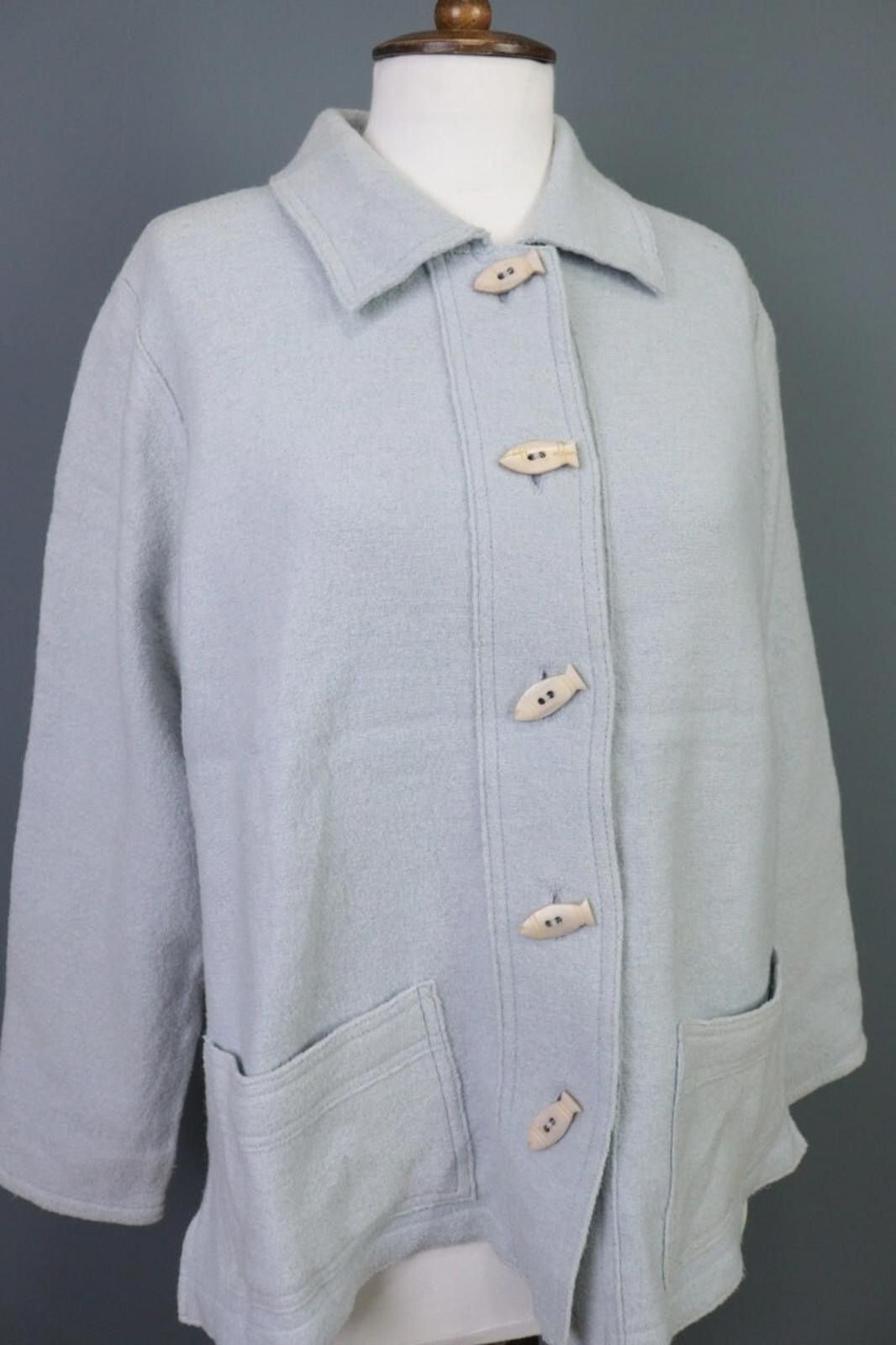 Saint James Saint James Blue Oversized Knit Size GB 18 / USA 6 / F 5-46 Size M / US 6-8 / IT 42-44 - 7 Thumbnail