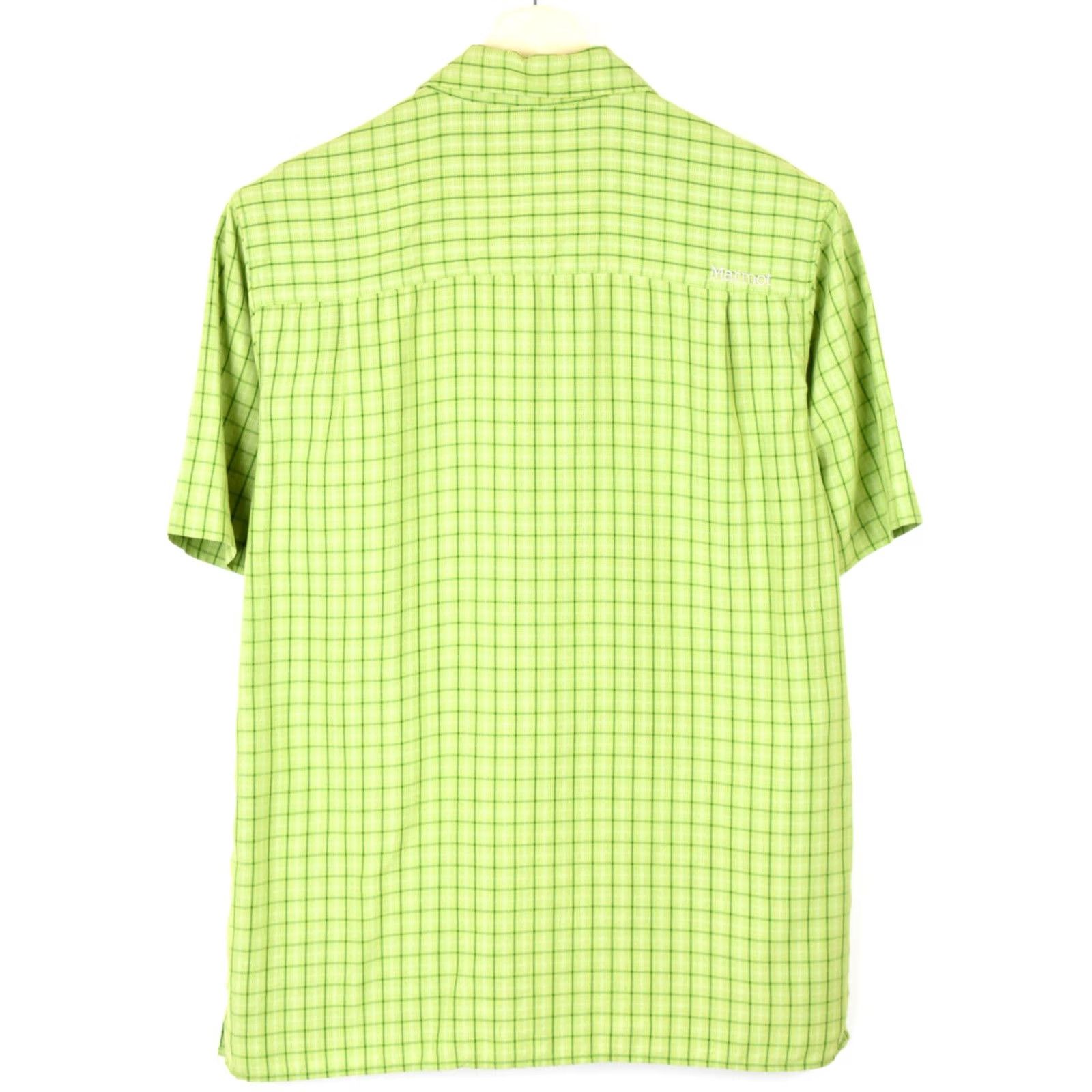 Marmot MARMOT Shirt Men M Short Sleeve Checked Button-Up Pocket Green Size US M / EU 48-50 / 2 - 2 Thumbnail