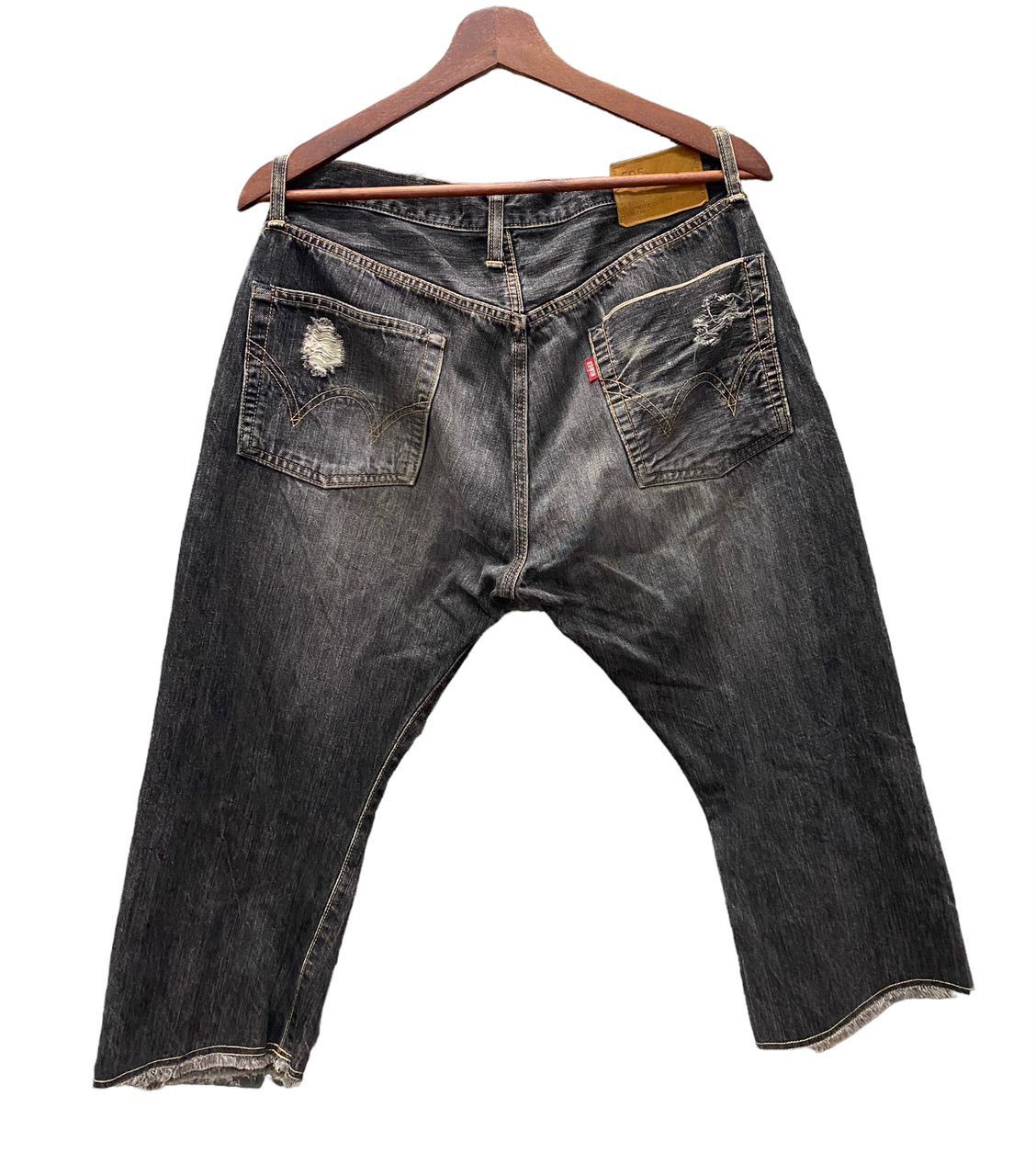 Edwin 💥BEST OFFER💥VINTAGE EDWIN 505 S SELVEGDE DISTRESSED DENIM Size US 31 - 3 Thumbnail