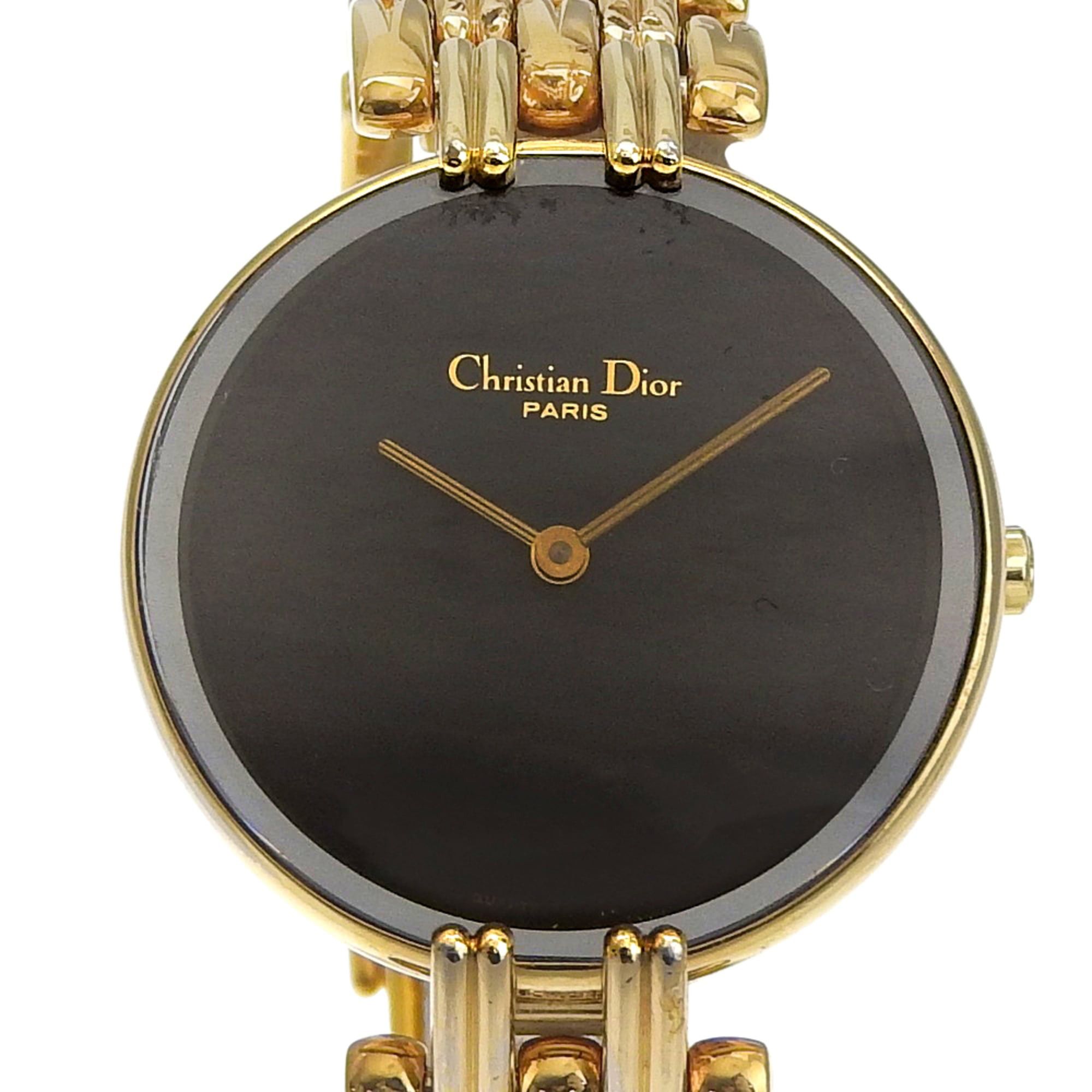 Dior Christian Dior Bakira Watch D46.154.4 Stainless Steel Quartz Analog Display Black Dial Women's Size ONE SIZE - 1 Thumbnail
