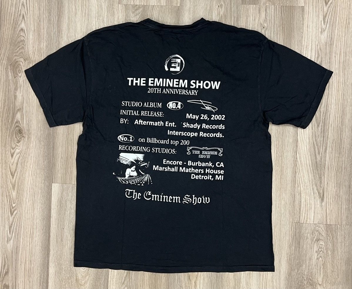 Eminem × Rap Tees × Vintage Vintage 2002 The Eminem Show 20th Anniversary T-Shirt Size US XXL / EU 58 / 5 - 1 Thumbnail