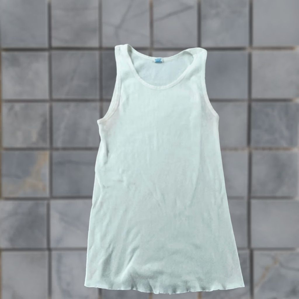 Carter's VINTAGE Carter's Tank Top Undershirt White 100% Cotton 16 Adults USA Ribbed Slim Fit Size 16 Size US L / EU 52-54 / 3 - 1 Thumbnail