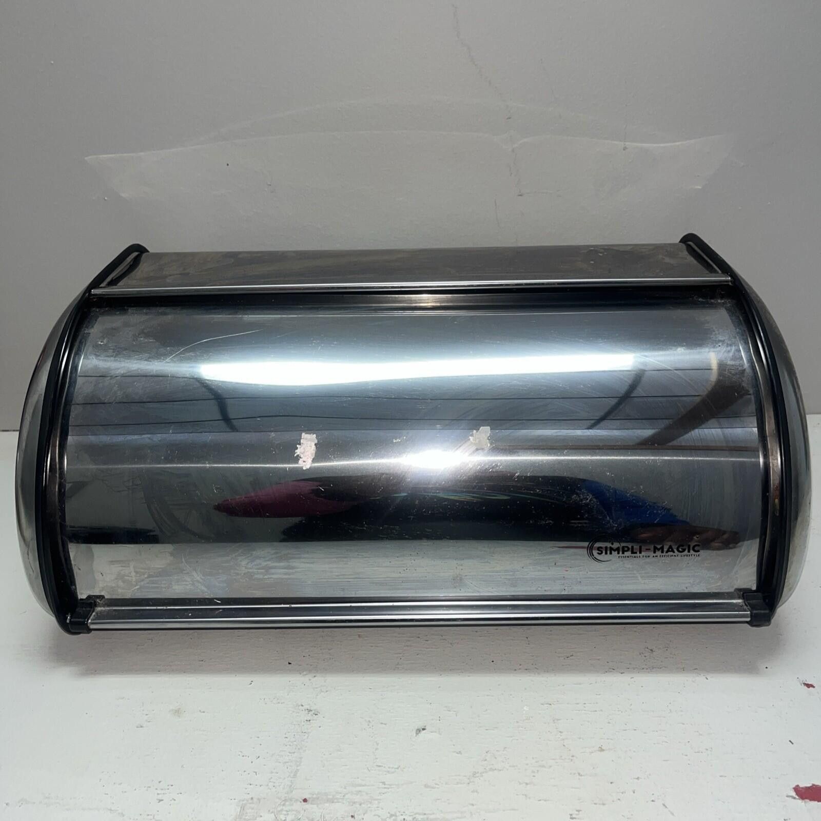 Other Retro Sliding Door Metal Bread Box Simpli Magic USED/GOOD Size ONE SIZE - 1 Thumbnail