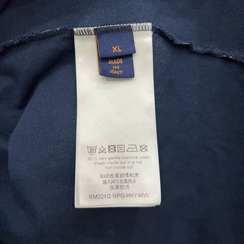 Louis Vuitton Louis Vuitton Dark Blue Logo Gradient Crew Neck Short Slee Size US XL / EU 56 / 4 - 5 Thumbnail