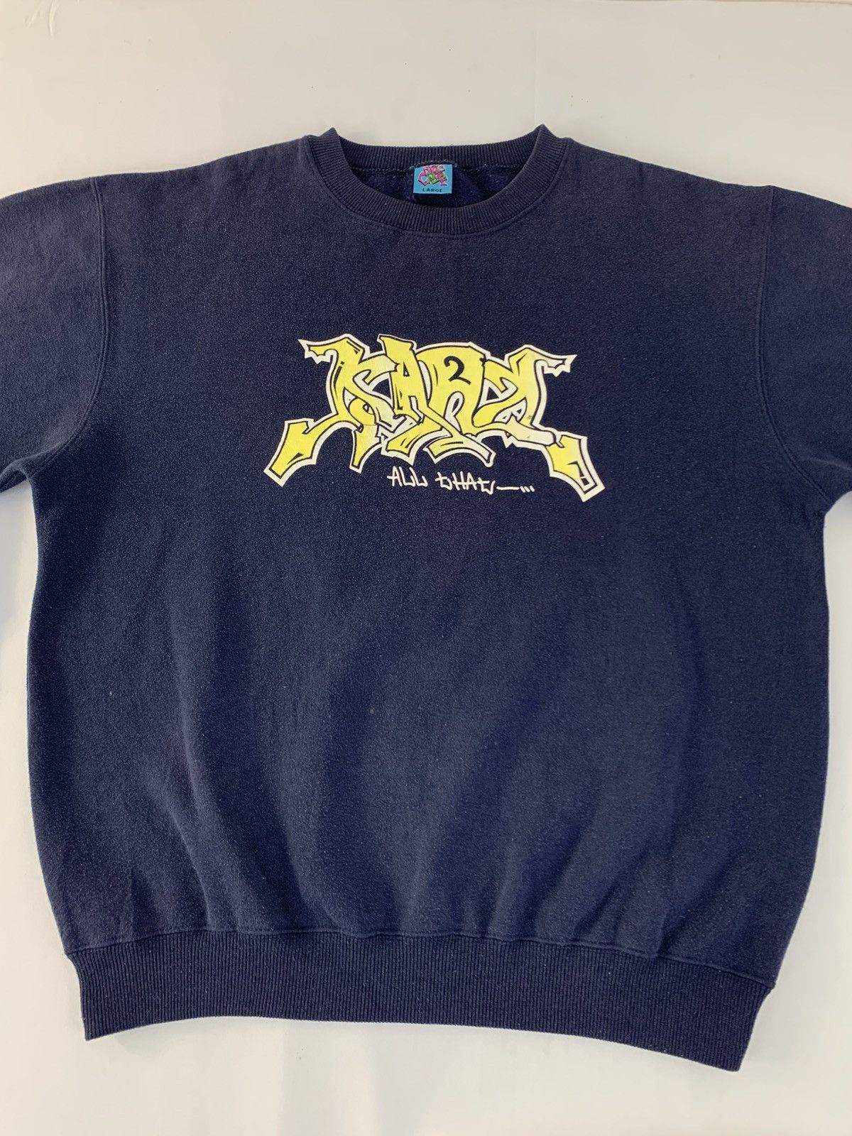 Vintage 90s Pnb Rap All That Crewneck Pullover Sweatshirt Big Logo Size US L / EU 52-54 / 3 - 3 Thumbnail