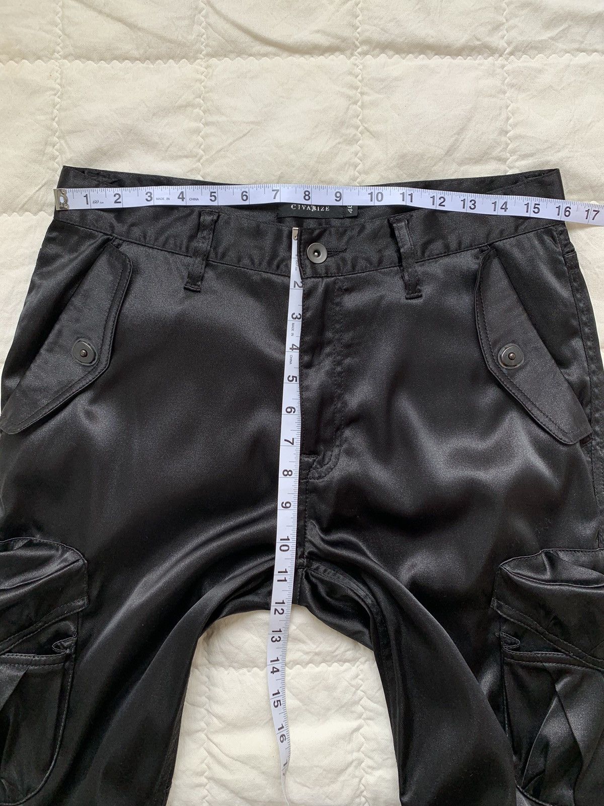 Japanese Brand 2000s Civarize Gasmask Glitter Cargo Flared Pant Size US 32 / EU 48 - 11 Thumbnail