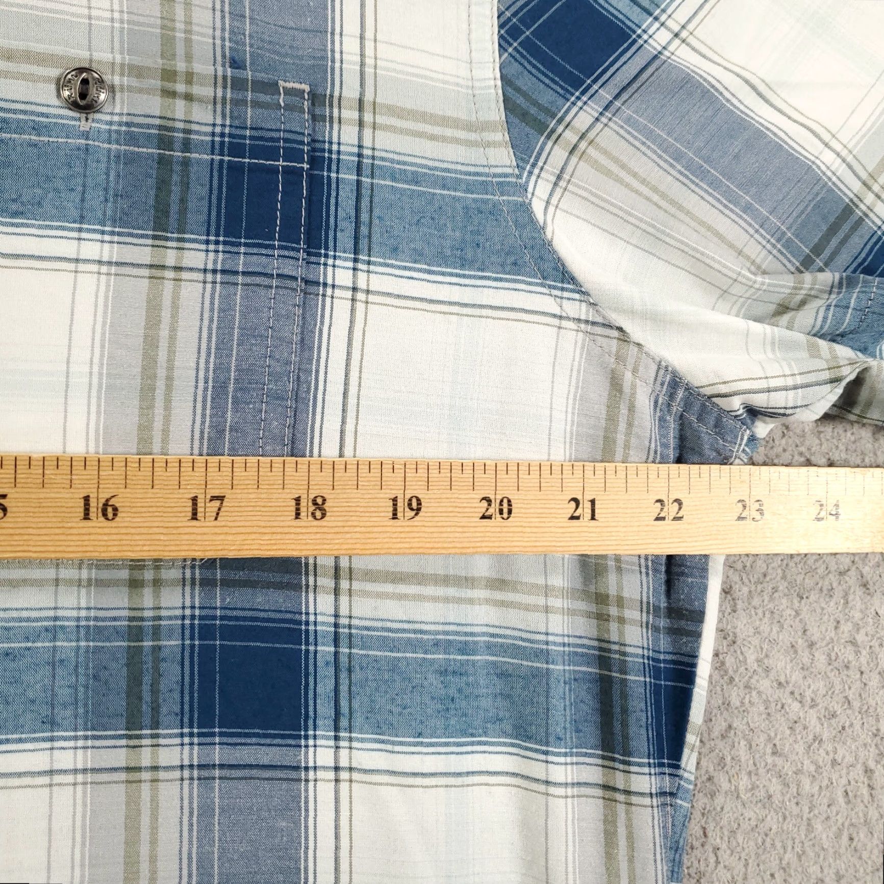 Vintage Kuhl Button Up Shirt Mens Large Plaid Metal Buttons Pockets Short Sleeve Size US L / EU 52-54 / 3 - 3 Thumbnail