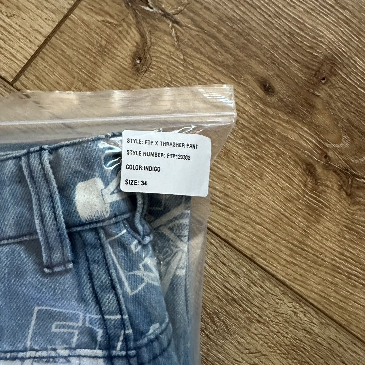 Fuck The Population FTP Thrasher light blue denim (34) tts Size US 34 / EU 50 - 2 Thumbnail
