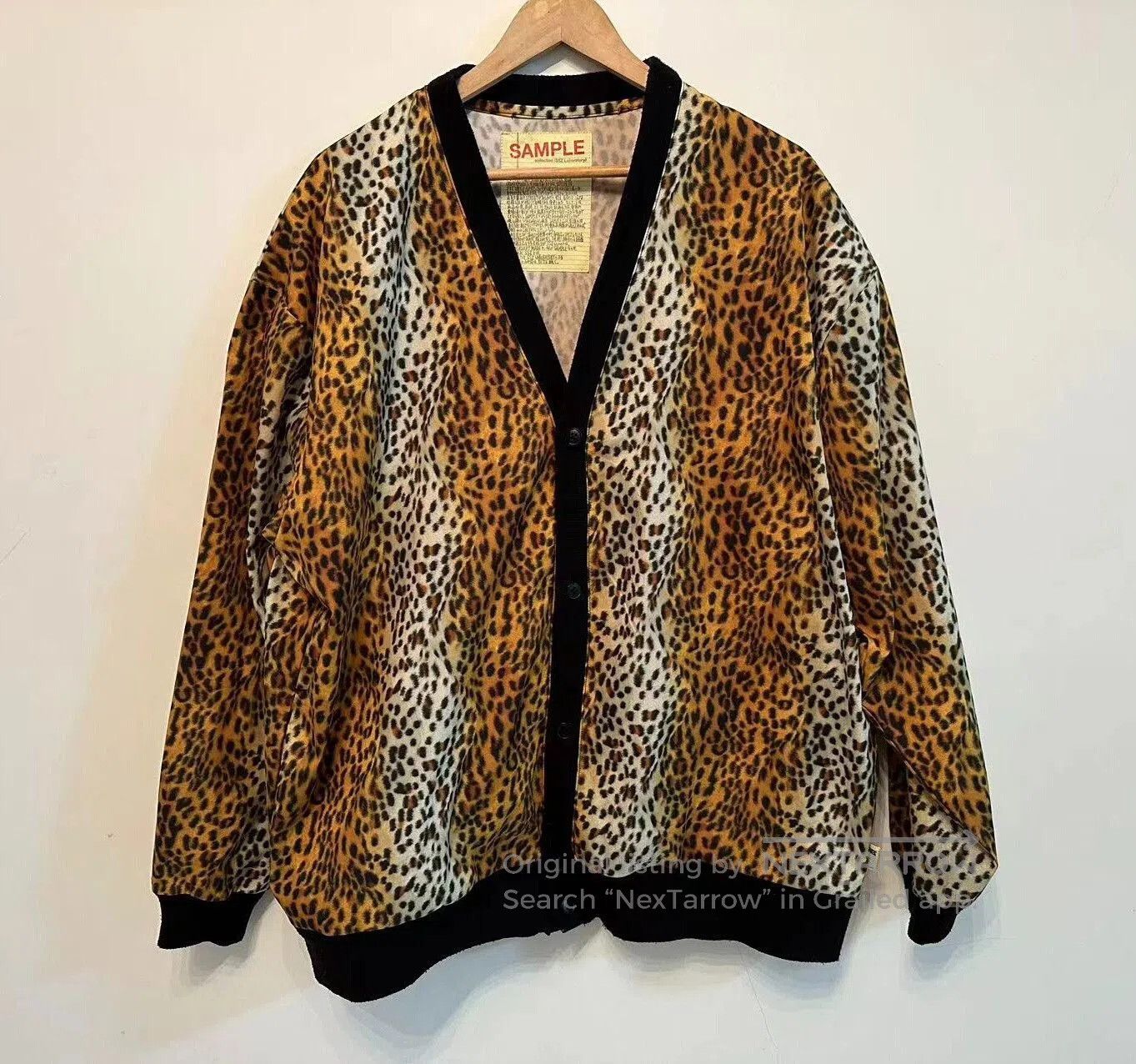 Beams Japan leopard print cardigan jacket for men. Size US L / EU 52-54 / 3 - 2 Thumbnail