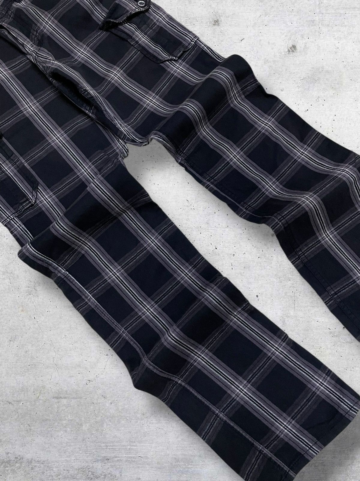 Japanese Brand VINTAGE DOUBLE FOCUS JAPAN DESIGNER 90S PUNK CHECKERED PANT Size US 29 - 6 Thumbnail