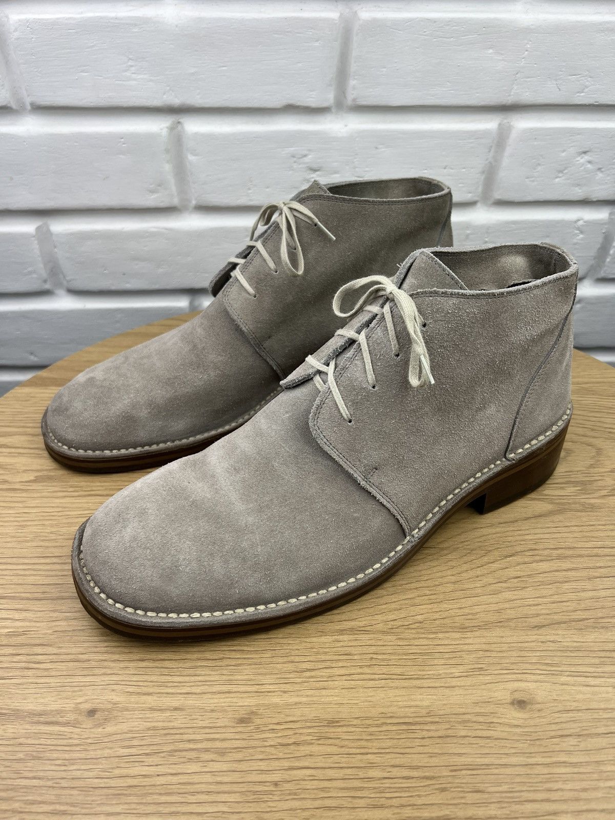 Jil Sander JIL SANDER Boots Suede Desert Shoes Lace Up Gray Men’s Size US 11 / EU 44 - 4 Thumbnail
