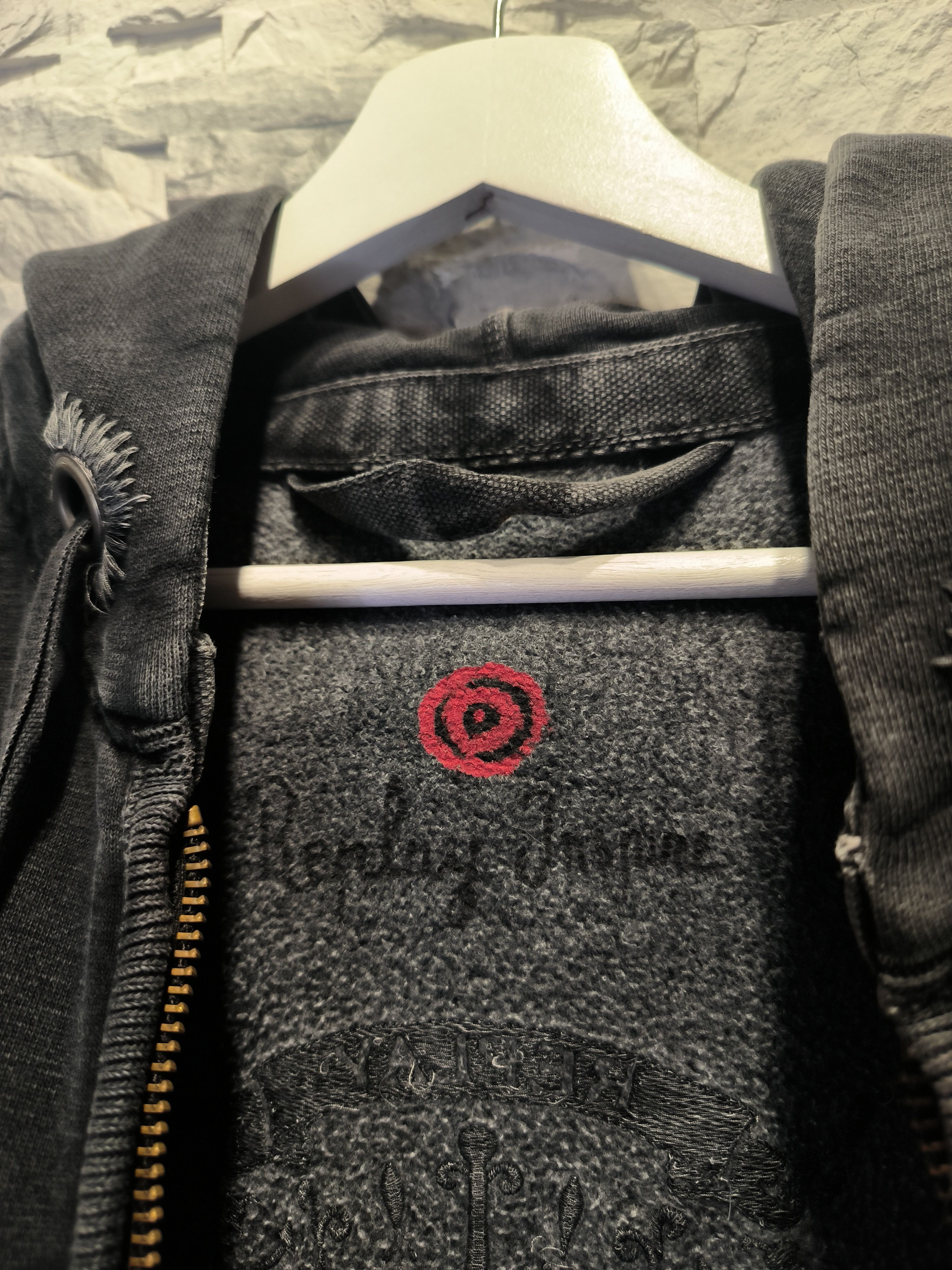 Replay × Vintage Vintage Replay Fortuna Zip Hoodie Emo Logo Gray Distressed Size US M / EU 48-50 / 2 - 6 Thumbnail