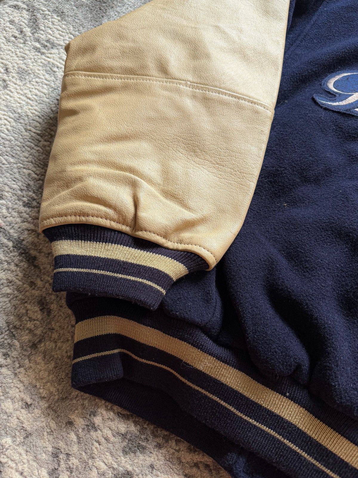 Guess 80’s Vtg Guess Leather Wol Varsity Size US L / EU 52-54 / 3 - 4 Thumbnail