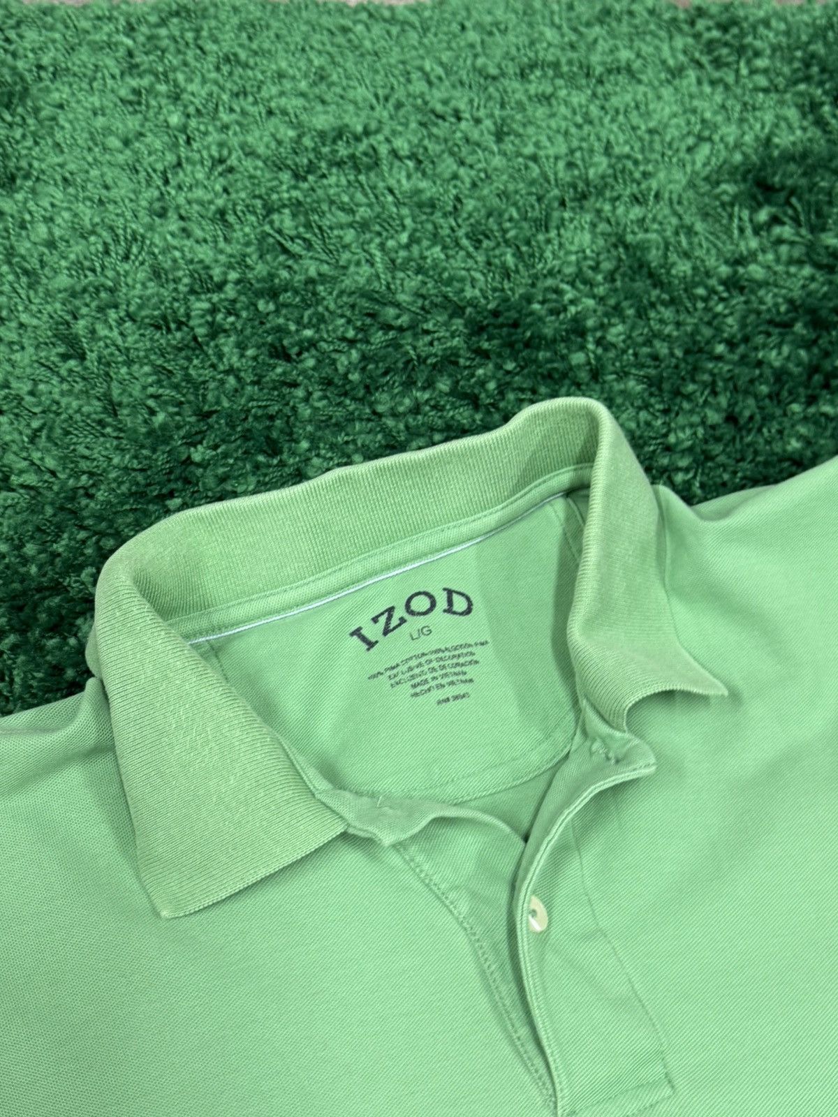 Izod IZOD Green Polo Shirt Large Size US L / EU 52-54 / 3 - 4 Thumbnail