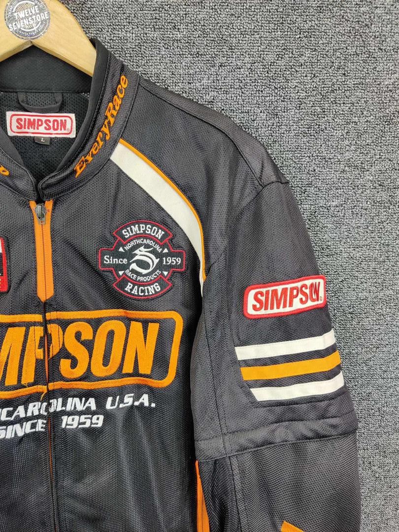 Vintage Vintage Simpson Racing Motorcycle Biker Jacket Size US L / EU 52-54 / 3 - 5 Thumbnail