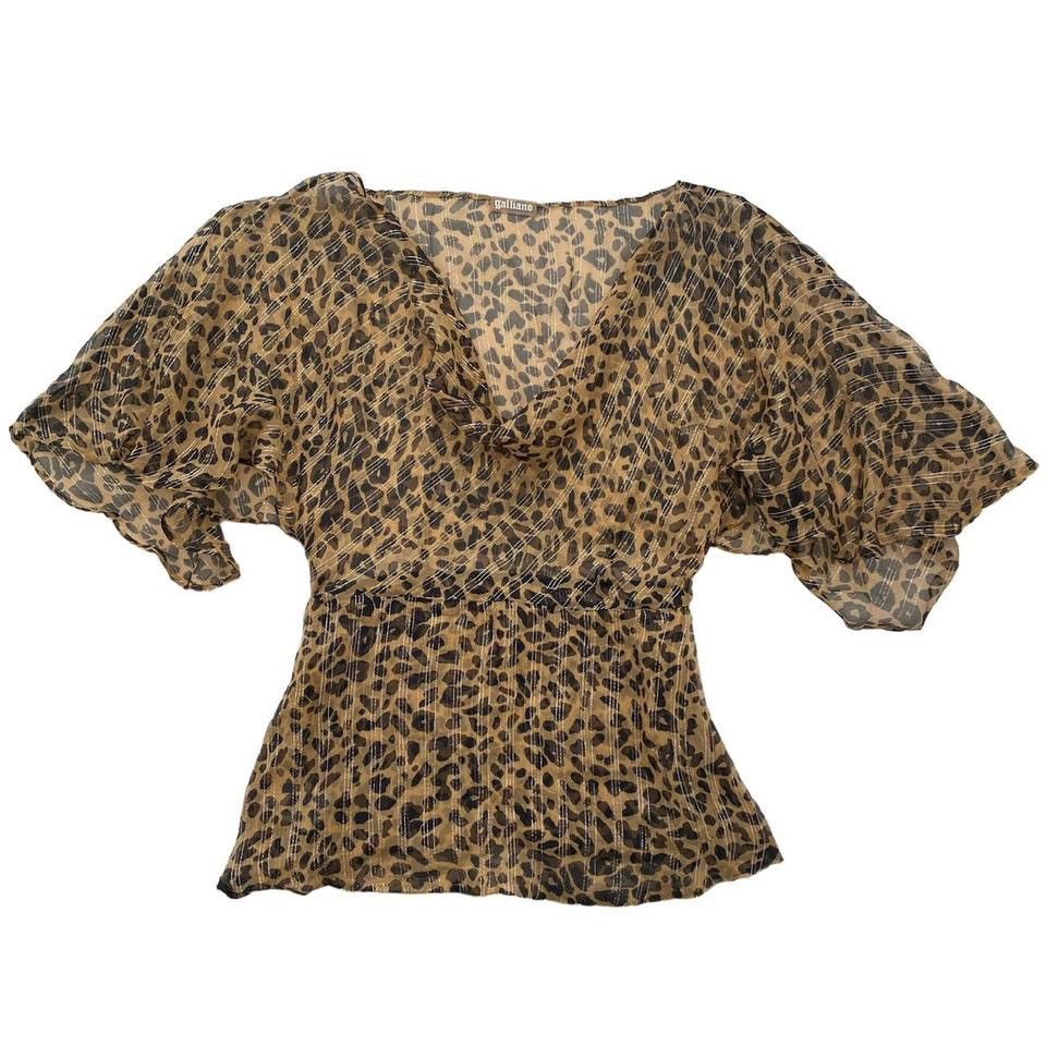 John Galliano Iconic silk Galliano top Size XS / US 0-2 / IT 36-38 - 1 Thumbnail