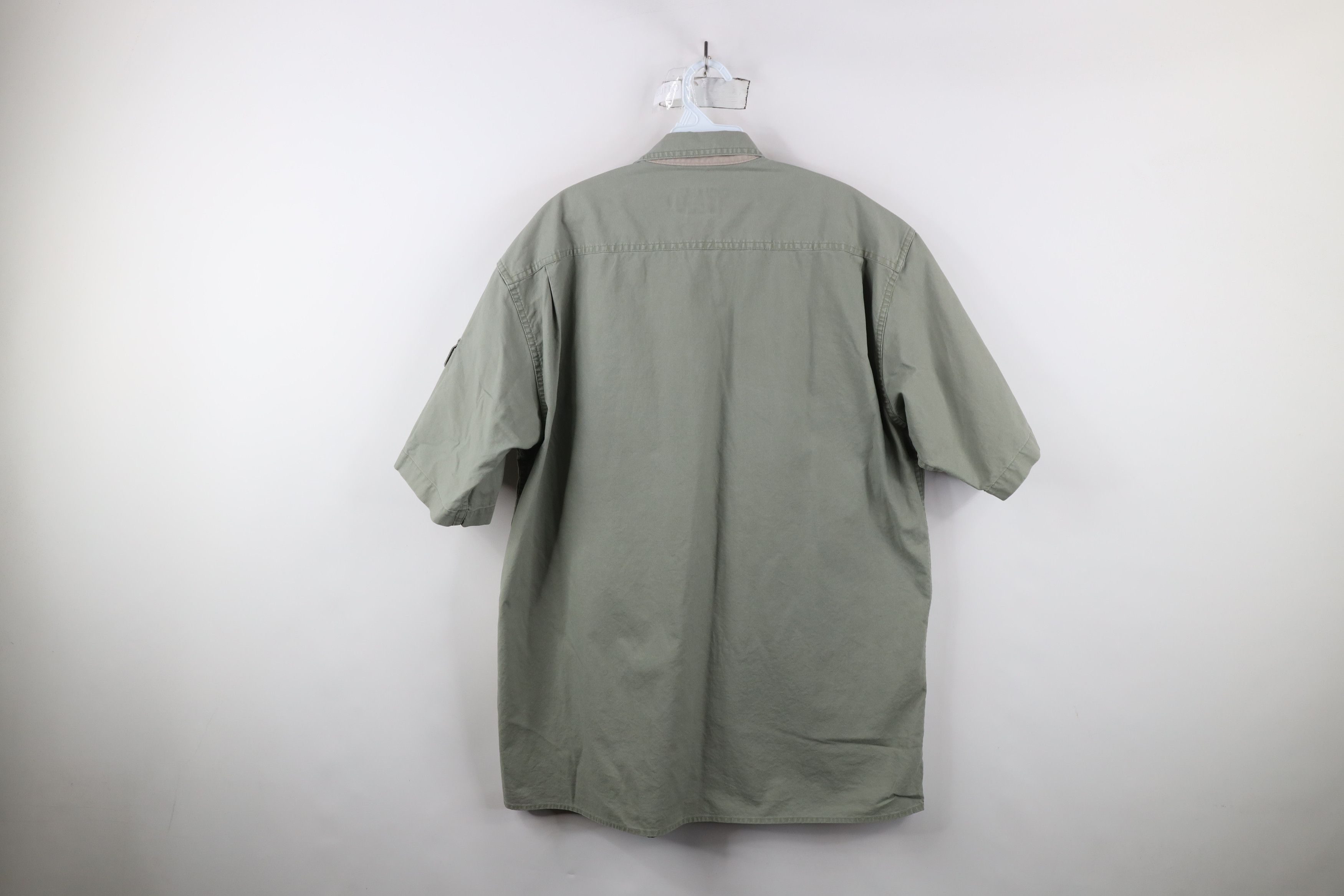 Cabelas × Vintage Vintage 90s Cabelas Safari Bush Short Sleeve Button Shirt Size US L / EU 52-54 / 3 - 10 Thumbnail