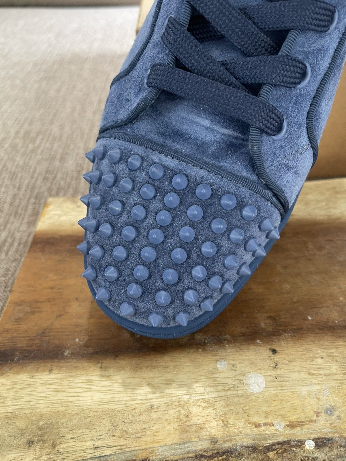 Christian Louboutin Christian Louboutin Lou Spikes Orlato Flat Veau Velours Size US 12 / EU 45 - 7 Thumbnail