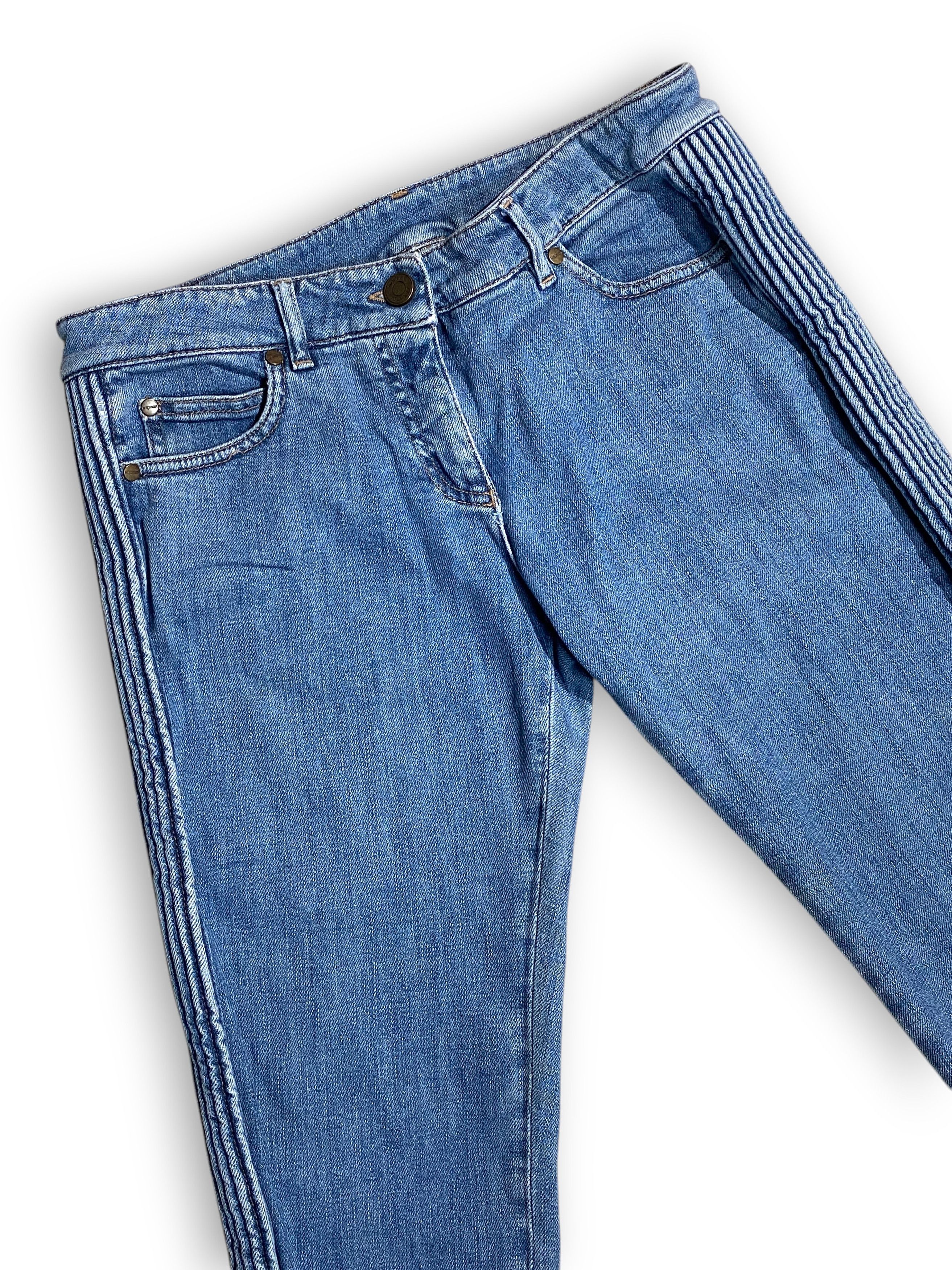 Alexander McQueen Alexander McQueen 2006 Biker Denim Skinny Jeans Vintage Y2K Size 28" / US 6 / IT 42 - 4 Thumbnail