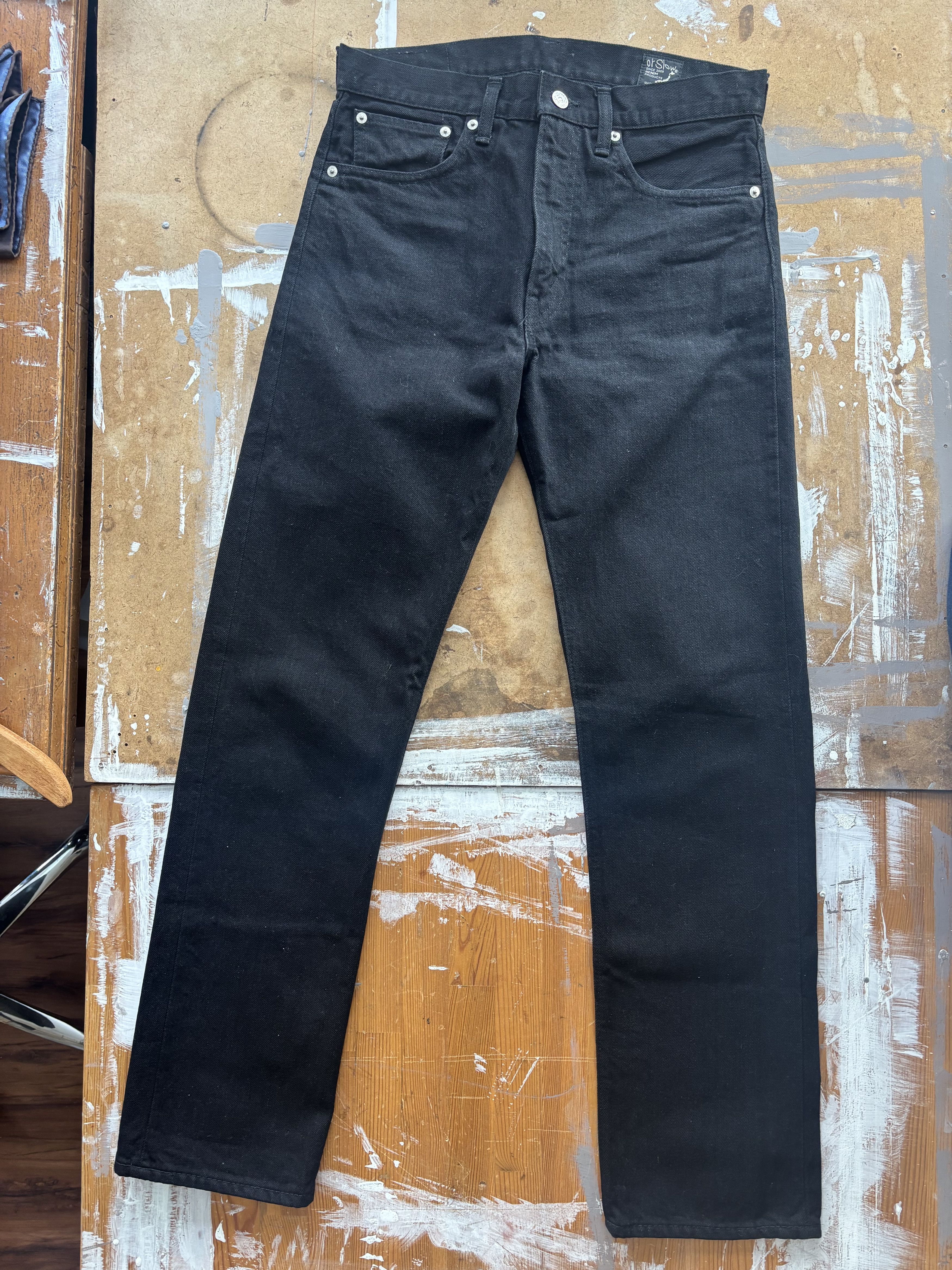 Orslow 107 Ivy Fit Black One Wash Size US 29 - 2 Thumbnail