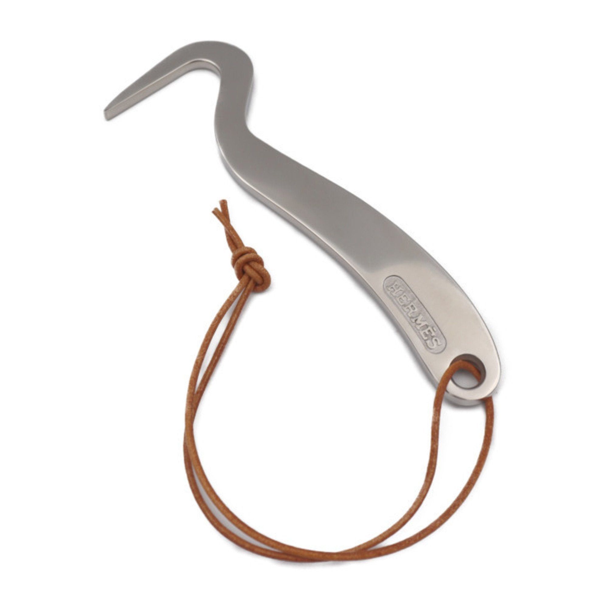 image of Hermes Hoof Pick Other Miscellaneous Goods Metal Silver Top Horseshoe Digging Horse Tack in Black, 