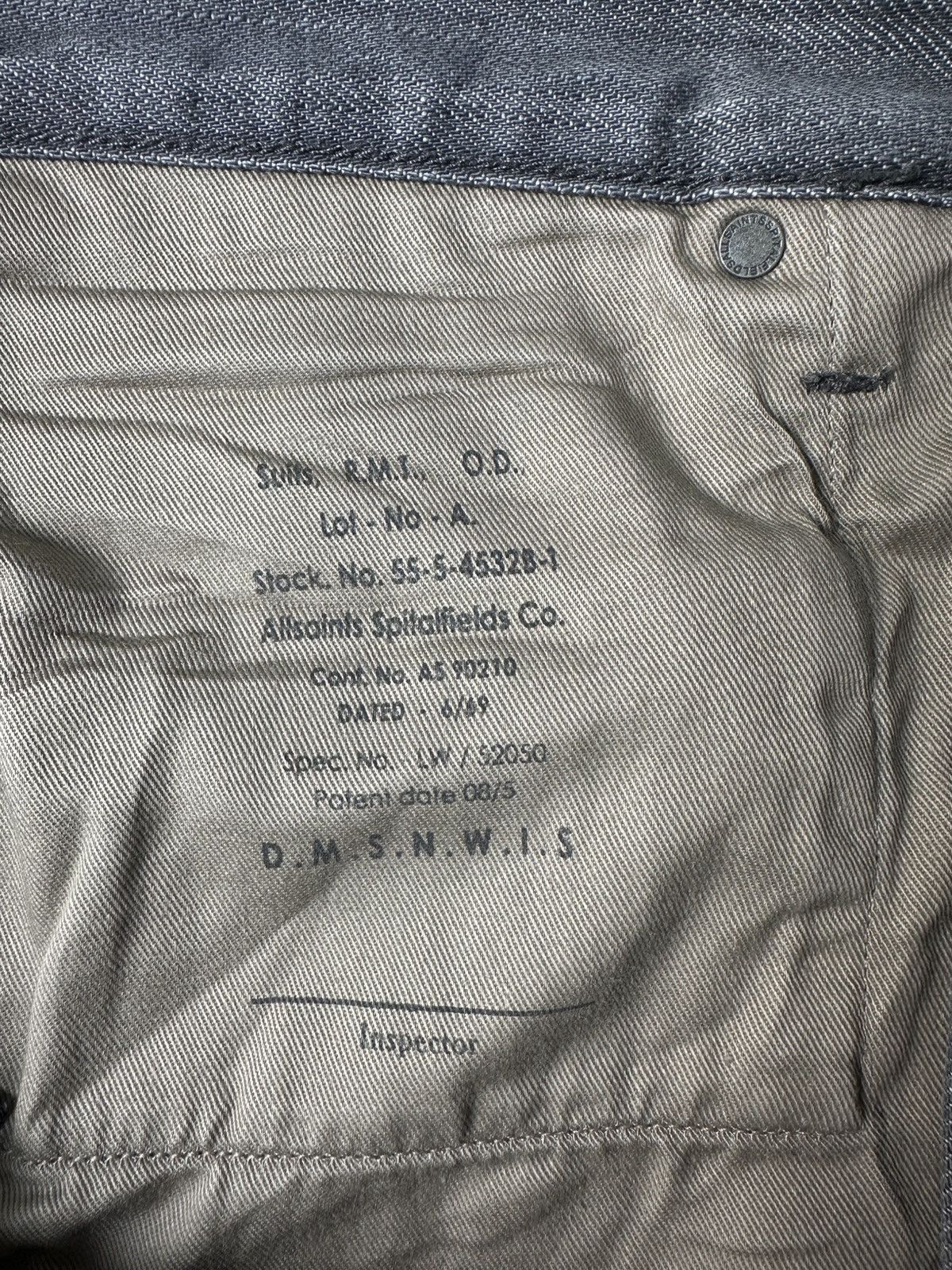 Allsaints AllSaints Nflag Iggy Avant Garde Distressed Denim Jeans Size US 32 / EU 48 - 10 Thumbnail
