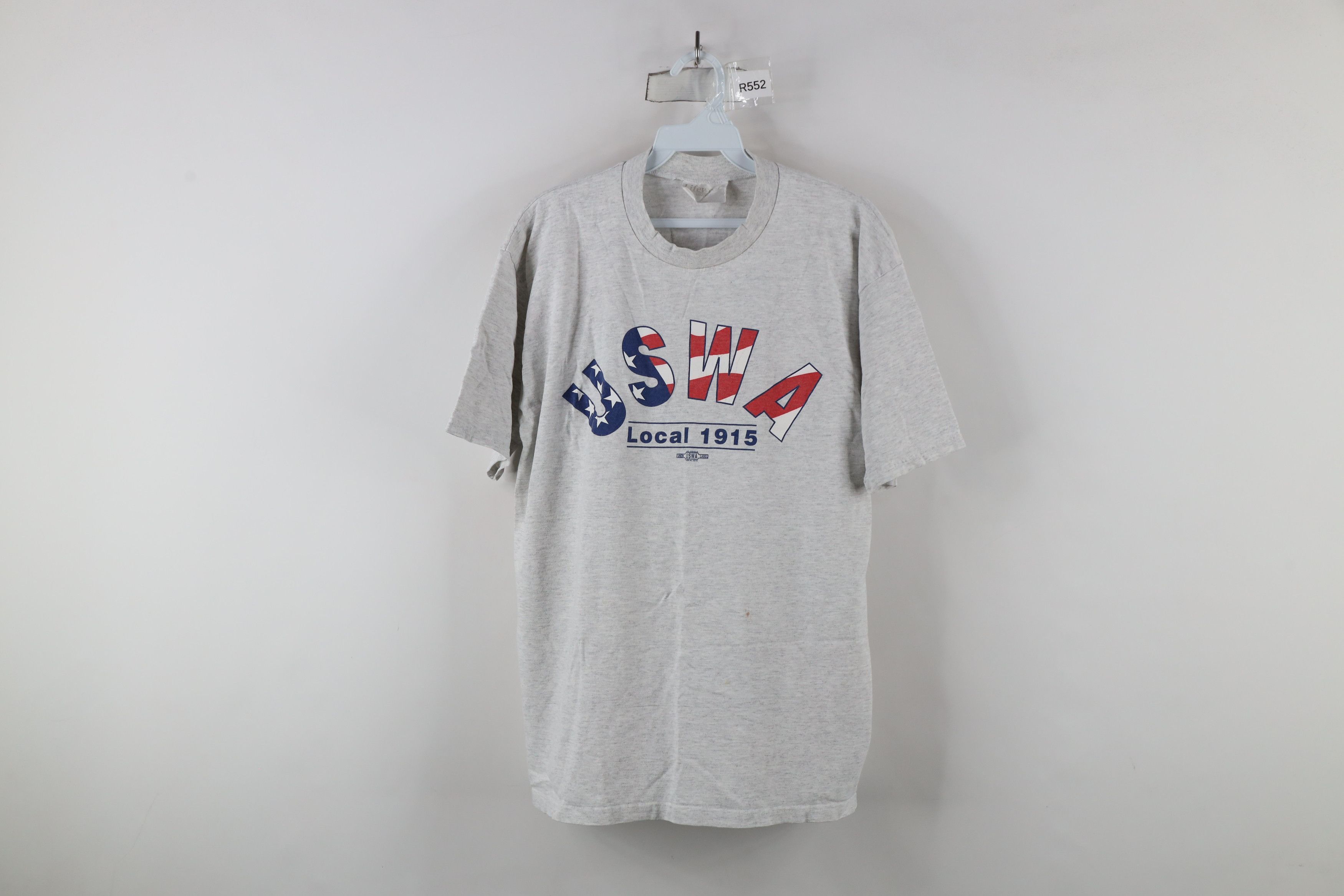 Vintage Vintage 90s Streetwear Steel Workers Local 1915 T-Shirt USA Size US L / EU 52-54 / 3 - 1 Thumbnail