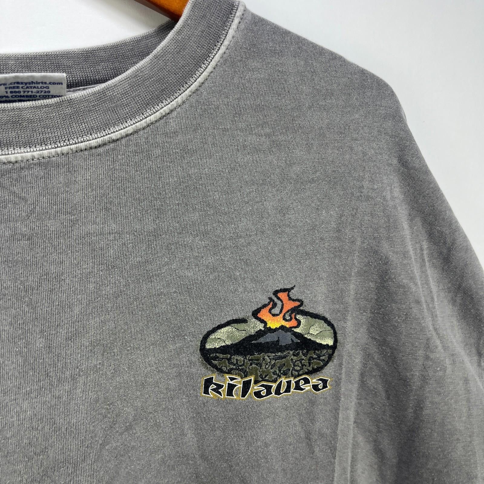Vintage Vintage Hawaii Volcano Surf Sun Faded Long Sleeve Shirt 2XL Size US XXL / EU 58 / 5 - 4 Thumbnail