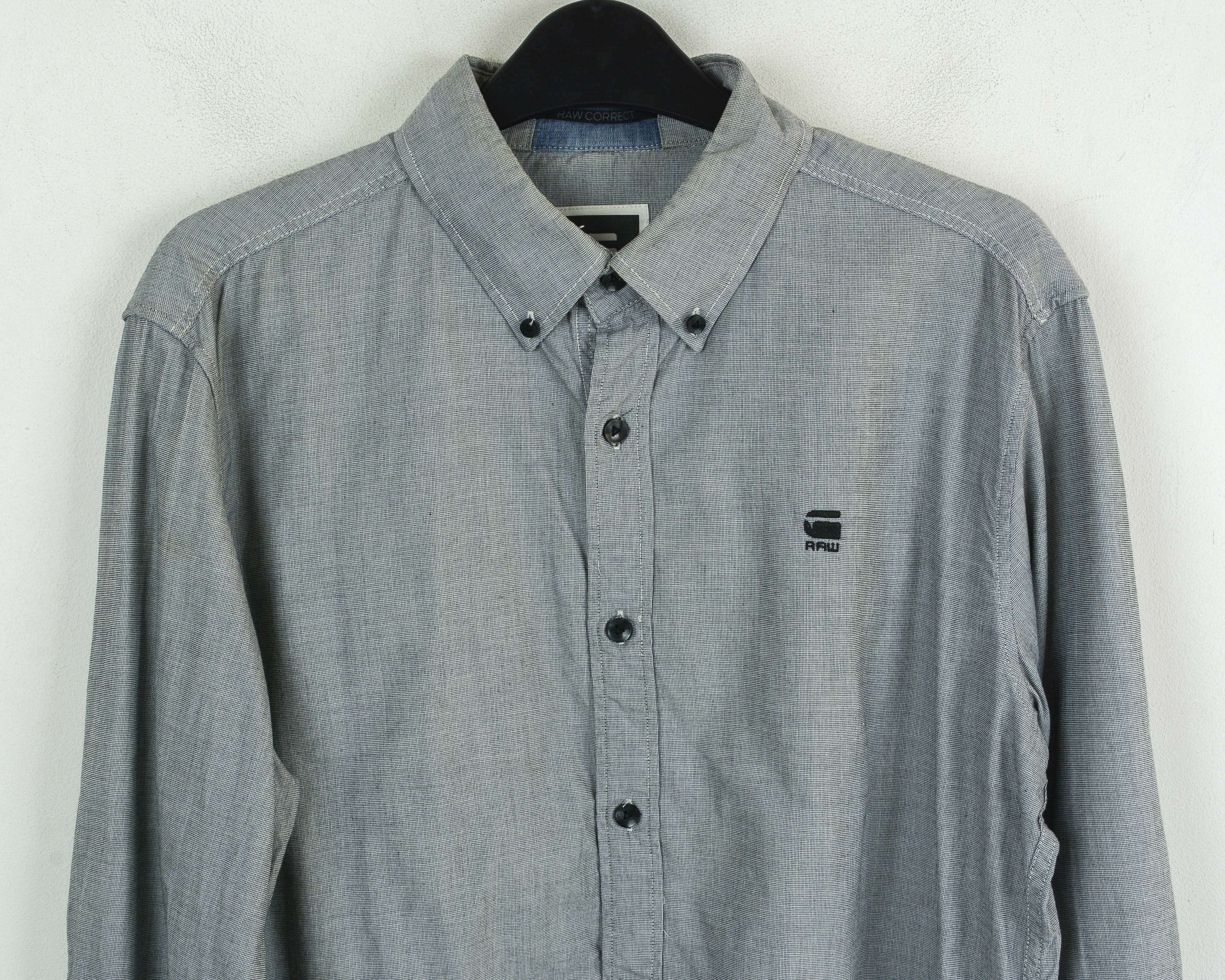G-Star G-STAR RAW 'Correct BTD Shirt' Cotton Casual Long Sleeved Size US L / EU 52-54 / 3 - 2 Thumbnail