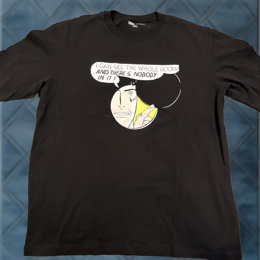 Uniqlo Uniqlo T-Shirt Men's Large Black Roy Lichtenstein Graphic Pop Art Size US L / EU 52-54 / 3 - 1 Thumbnail